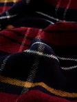 Plaid Qotaslı Uzun Trikotaj Eşarp