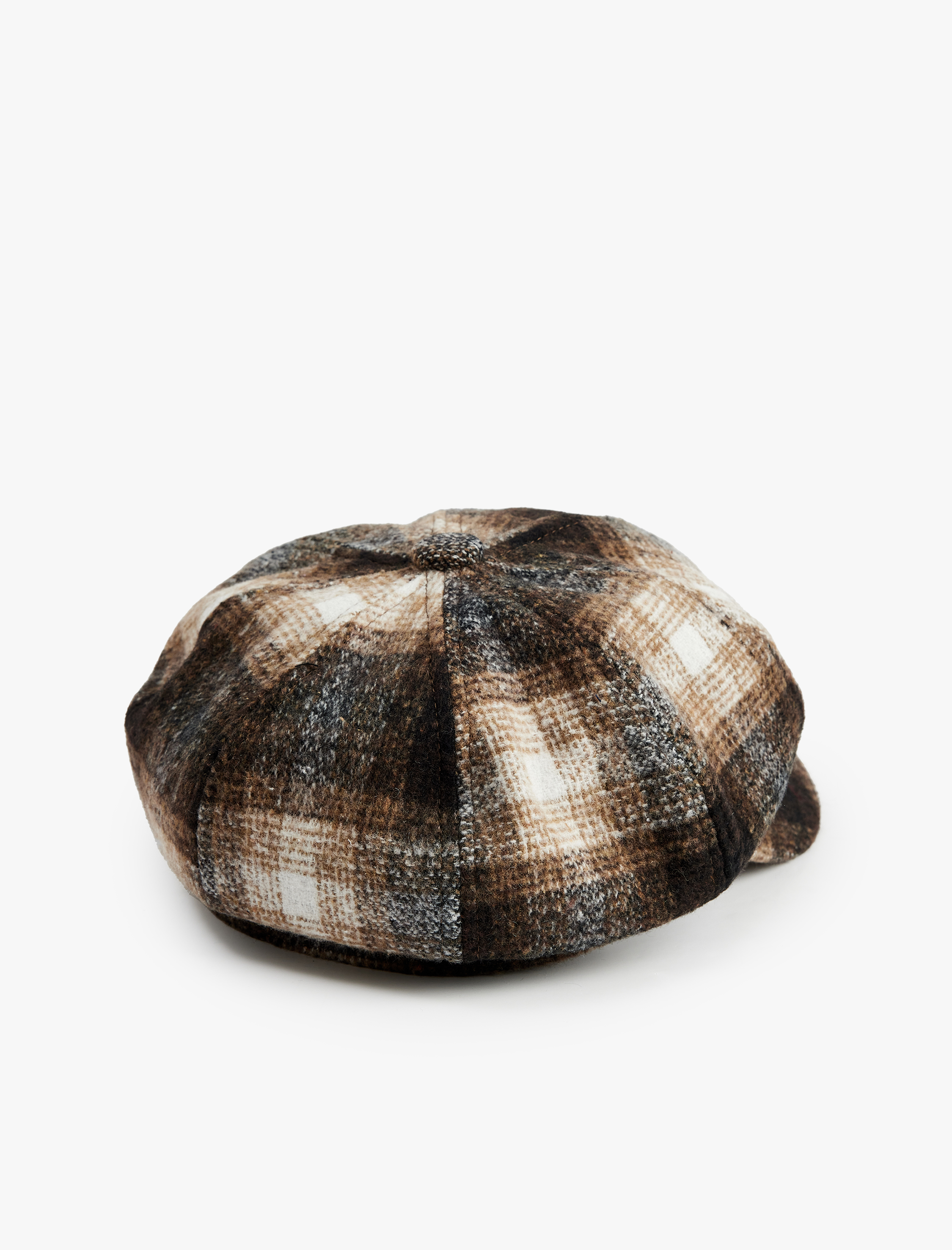  Kadın Ekoseli Kasket Şapka