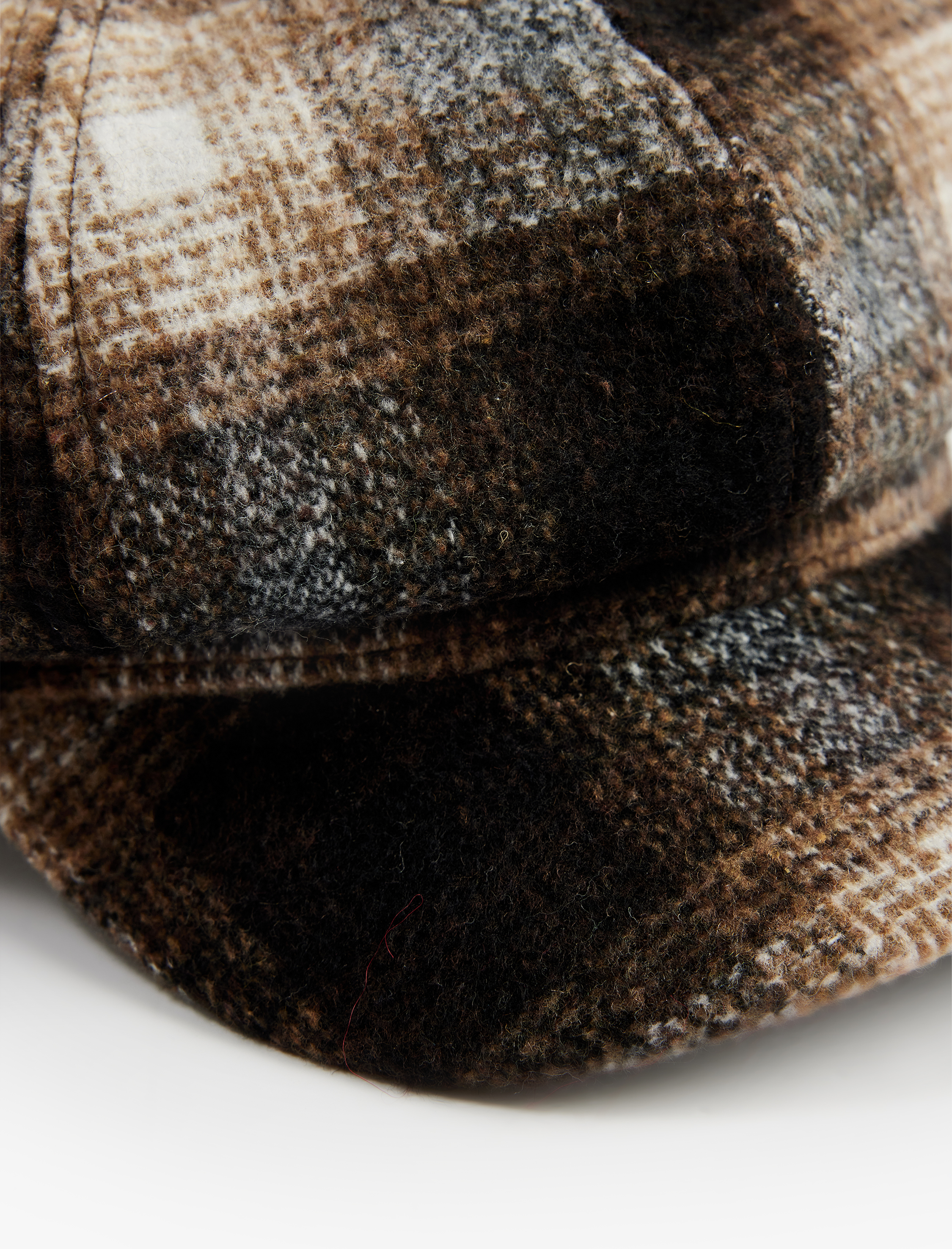  Kadın Ekoseli Kasket Şapka