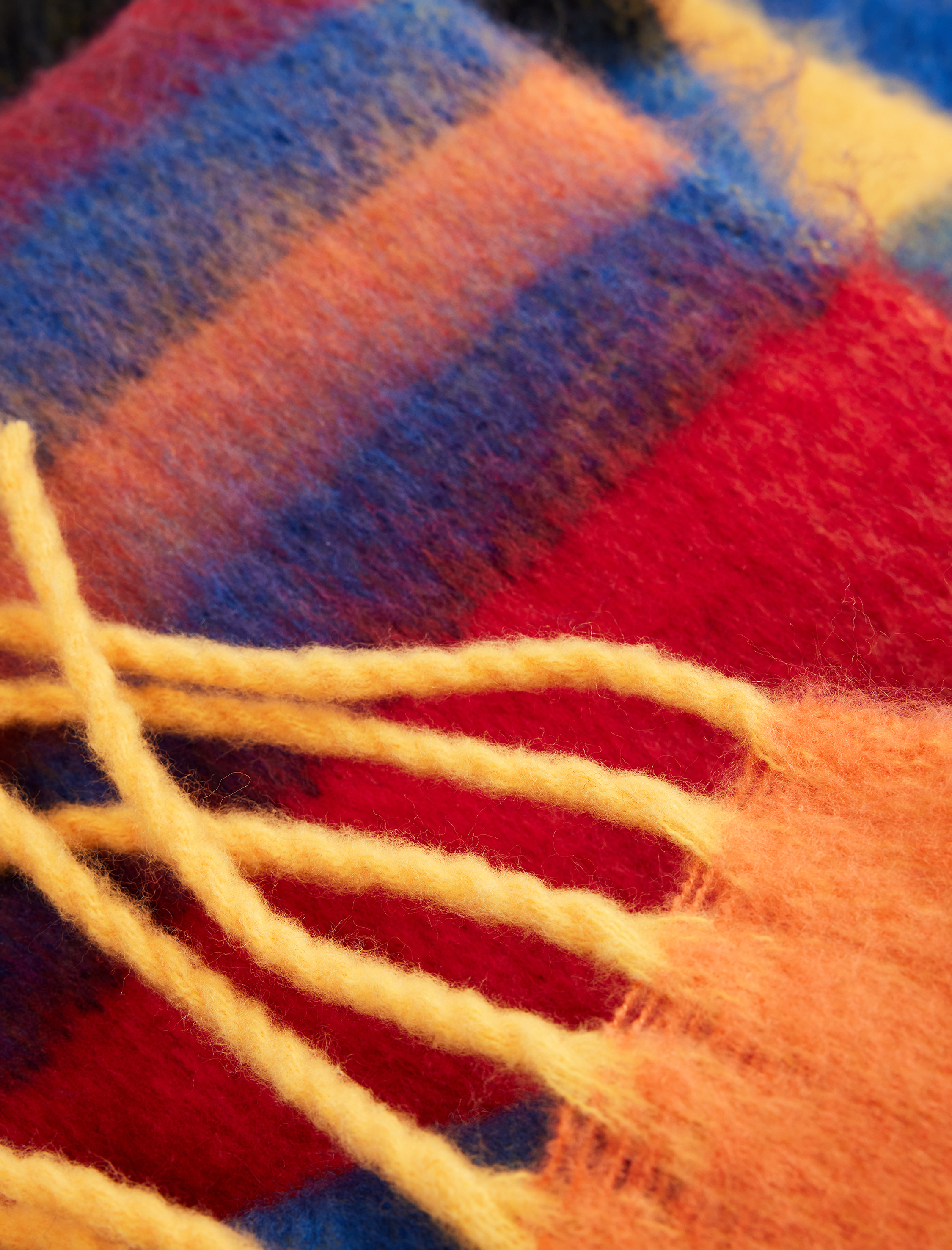  Kadın Çok Renkli Yumuşak Dokulu Püsküllü Uzun Atkı