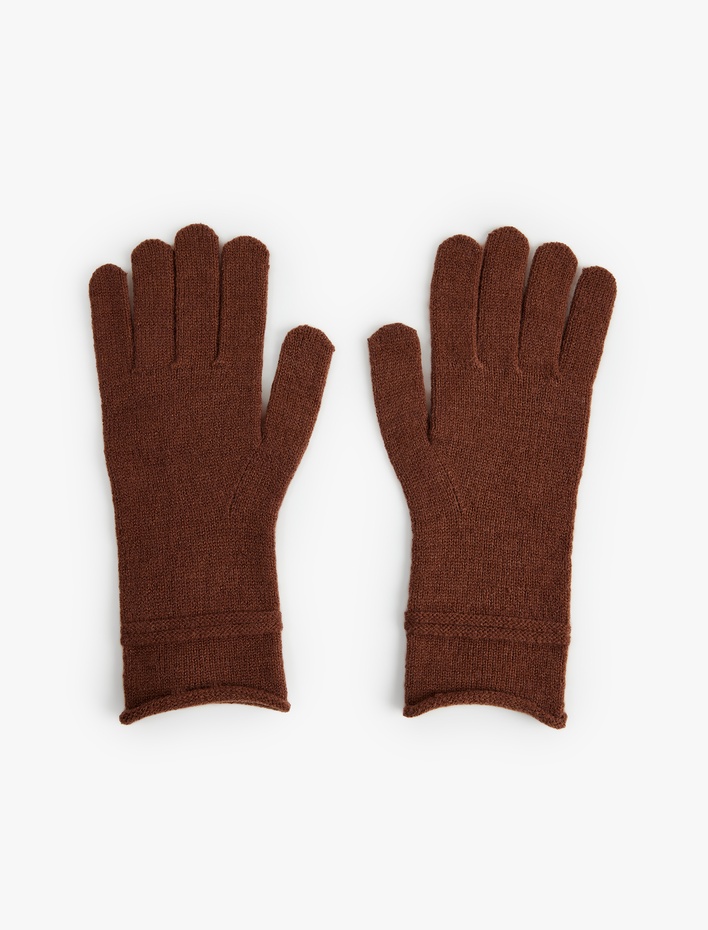 Kadın Dikiş Detaylı Uzun Eldiven