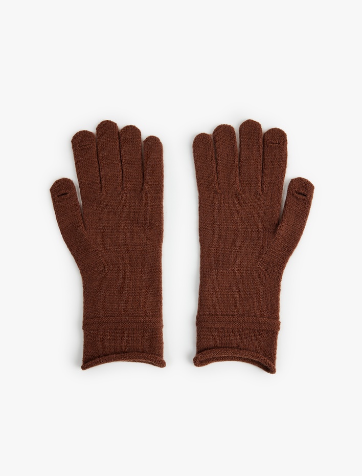 Kadın Dikiş Detaylı Uzun Eldiven