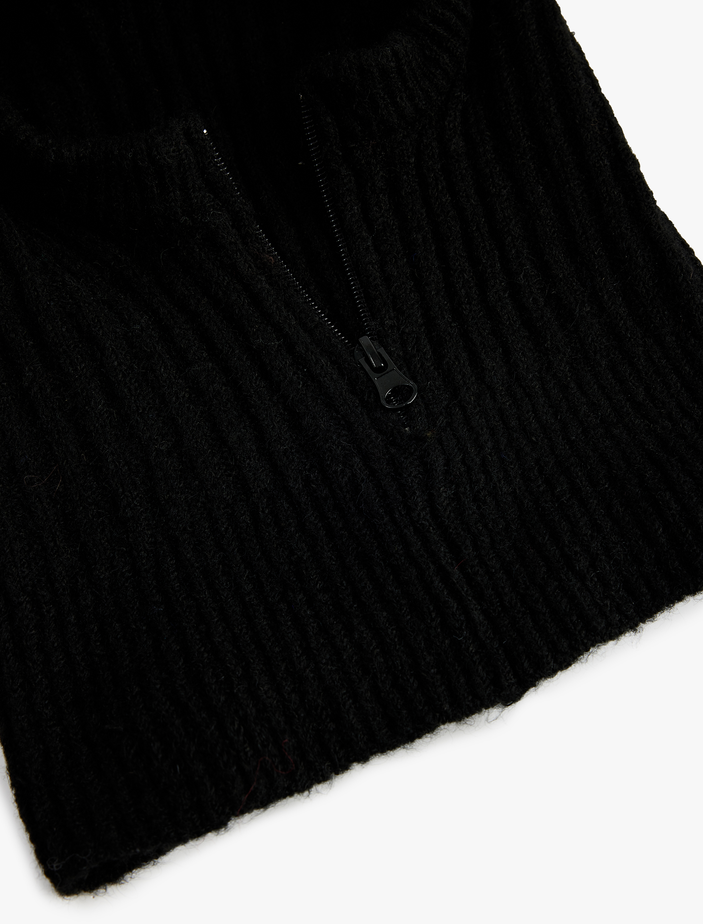  Erkek Fermuar Detaylı Balaklava Kar Maskesi