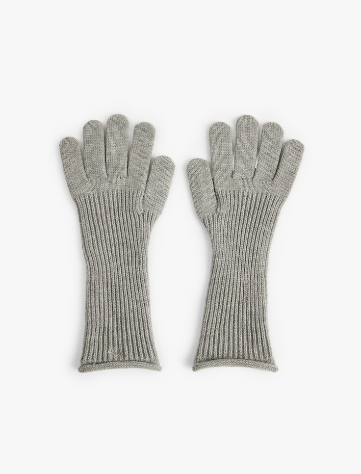 Kadın Yumuşak Dokulu Uzun Triko Eldiven