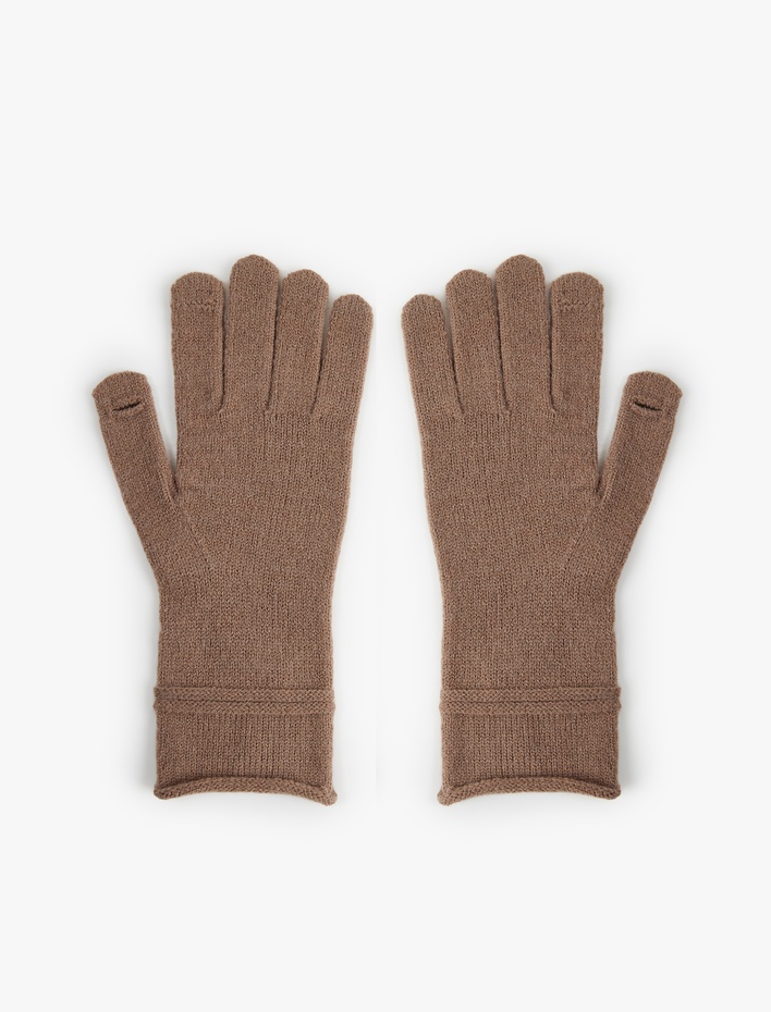 Kadın Dikiş Detaylı Uzun Eldiven