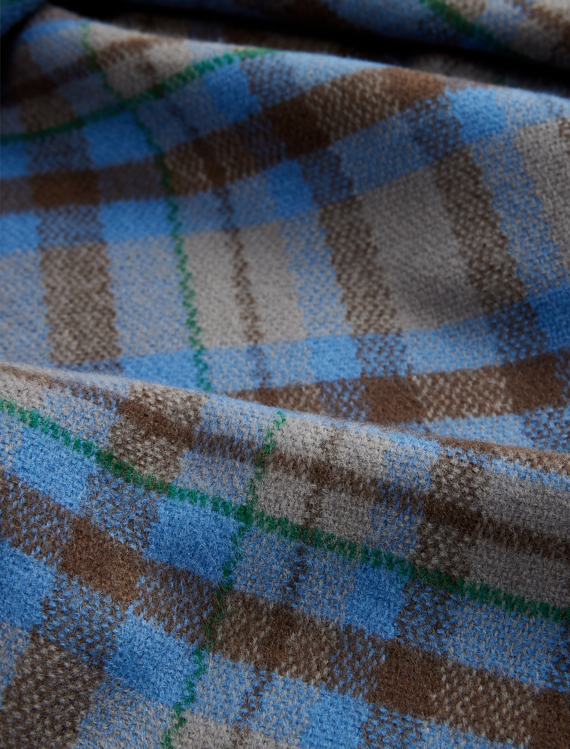  Erkek Püsküllü Uzun Ekoseli Atkı