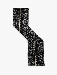 Leopar Desenli Uzun Atkı