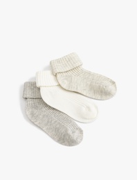 Pamuklu 3'lü Soket Çorap Seti
