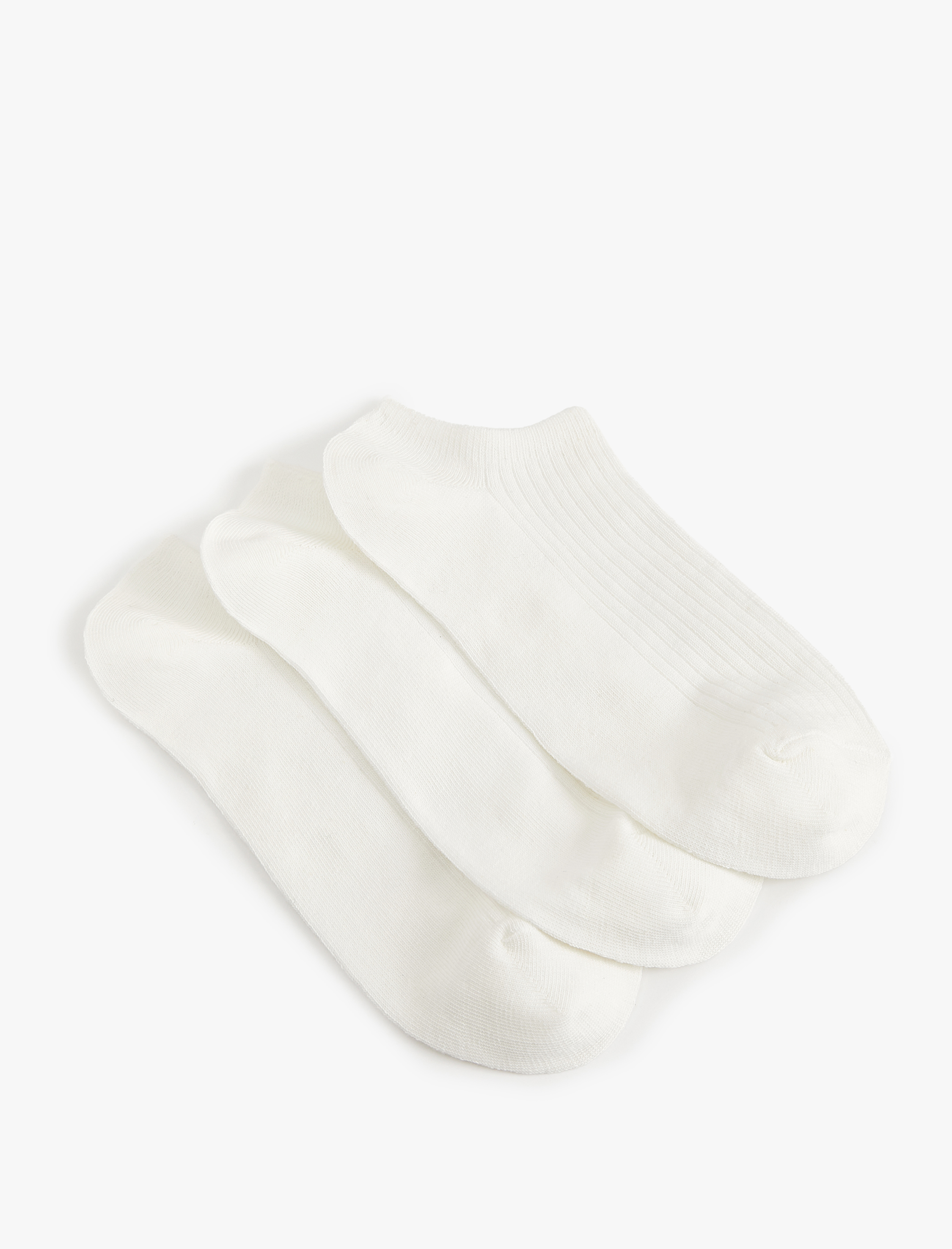  Erkek 3'lü Pamuklu Görünmez Çorap Seti