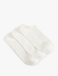 3'lü Pamuklu Görünmez Çorap Seti