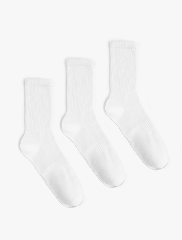 Erkek Pamuklu 3'lü Tenis Çorap Seti