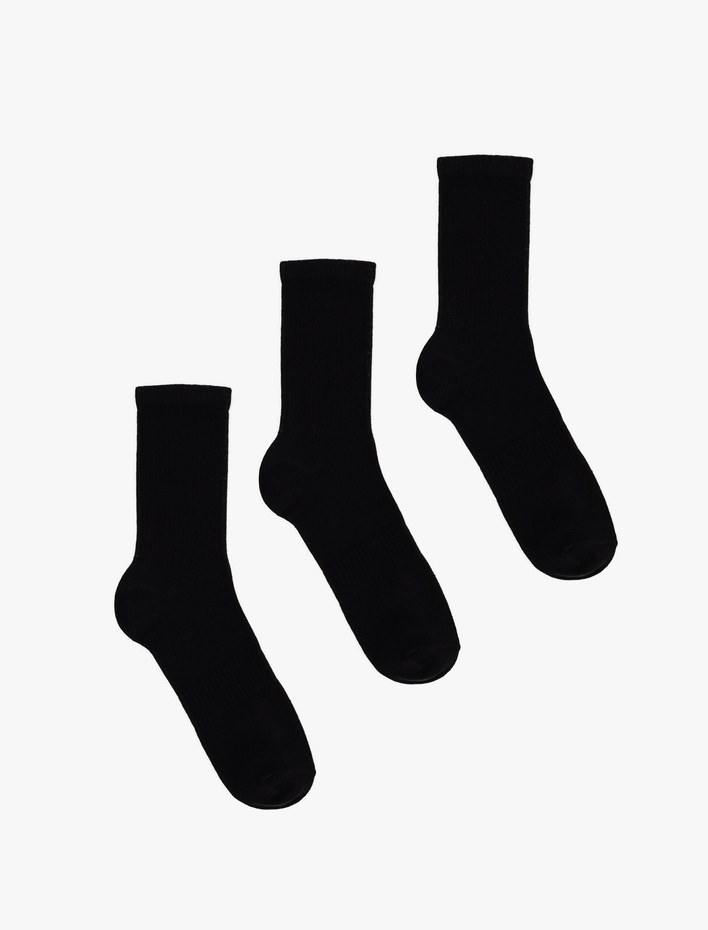 Erkek Pamuklu 3'lü Tenis Çorap Seti