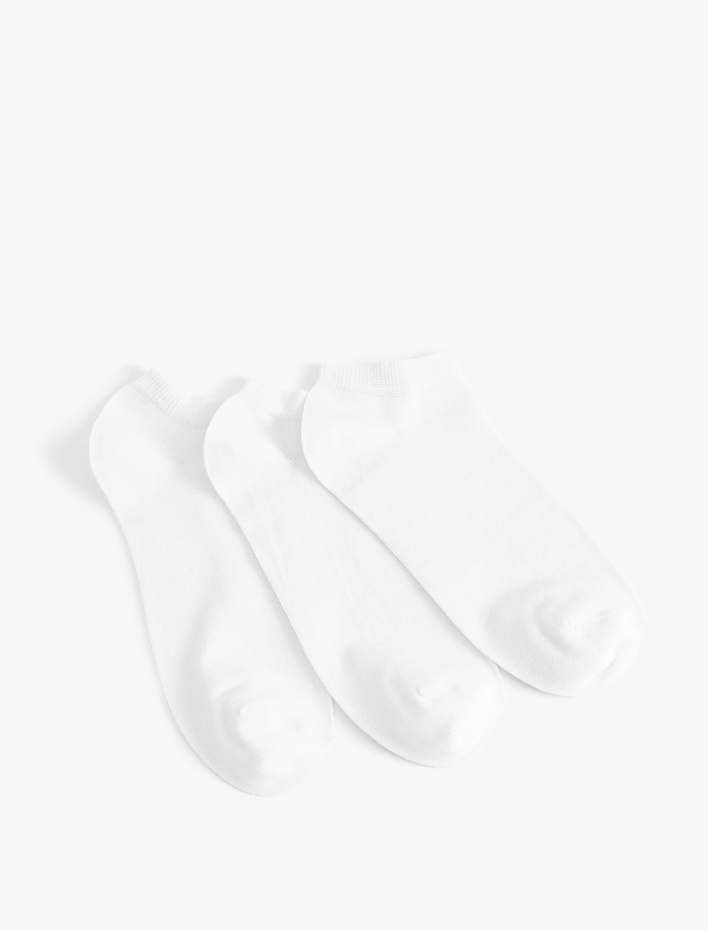 Erkek Pamuklu 3'lü Patik Çorap Seti