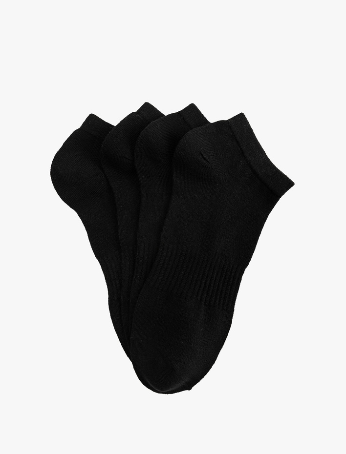 Erkek Pamuklu 4'lü Patik Çorap Seti
