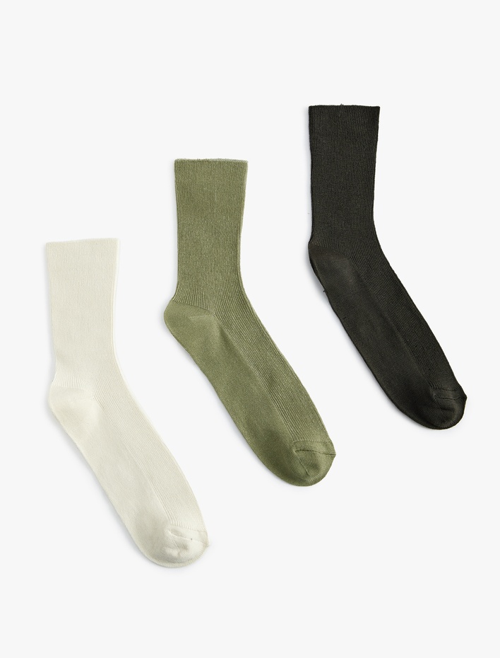 Kadın Çok Renkli 3'lü Soket Çorap Seti