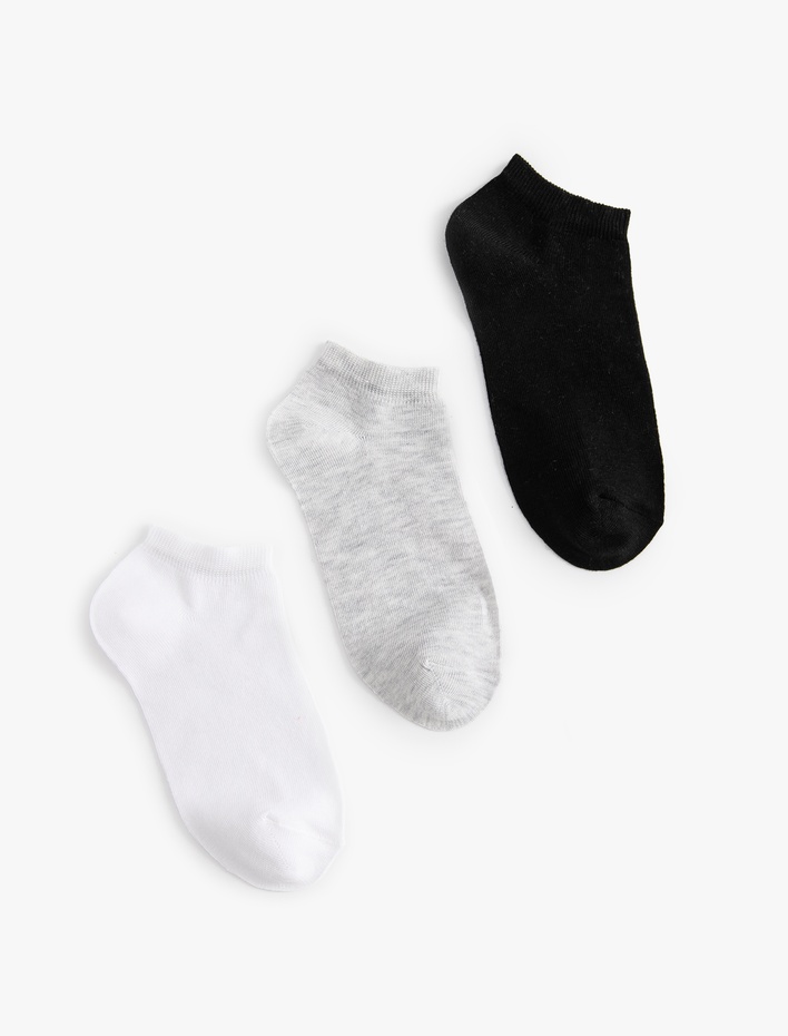 Kadın Pamuklu 3'lü Patik Çorap Seti