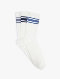 Çizgili 3'lü Tenis Çorap Seti