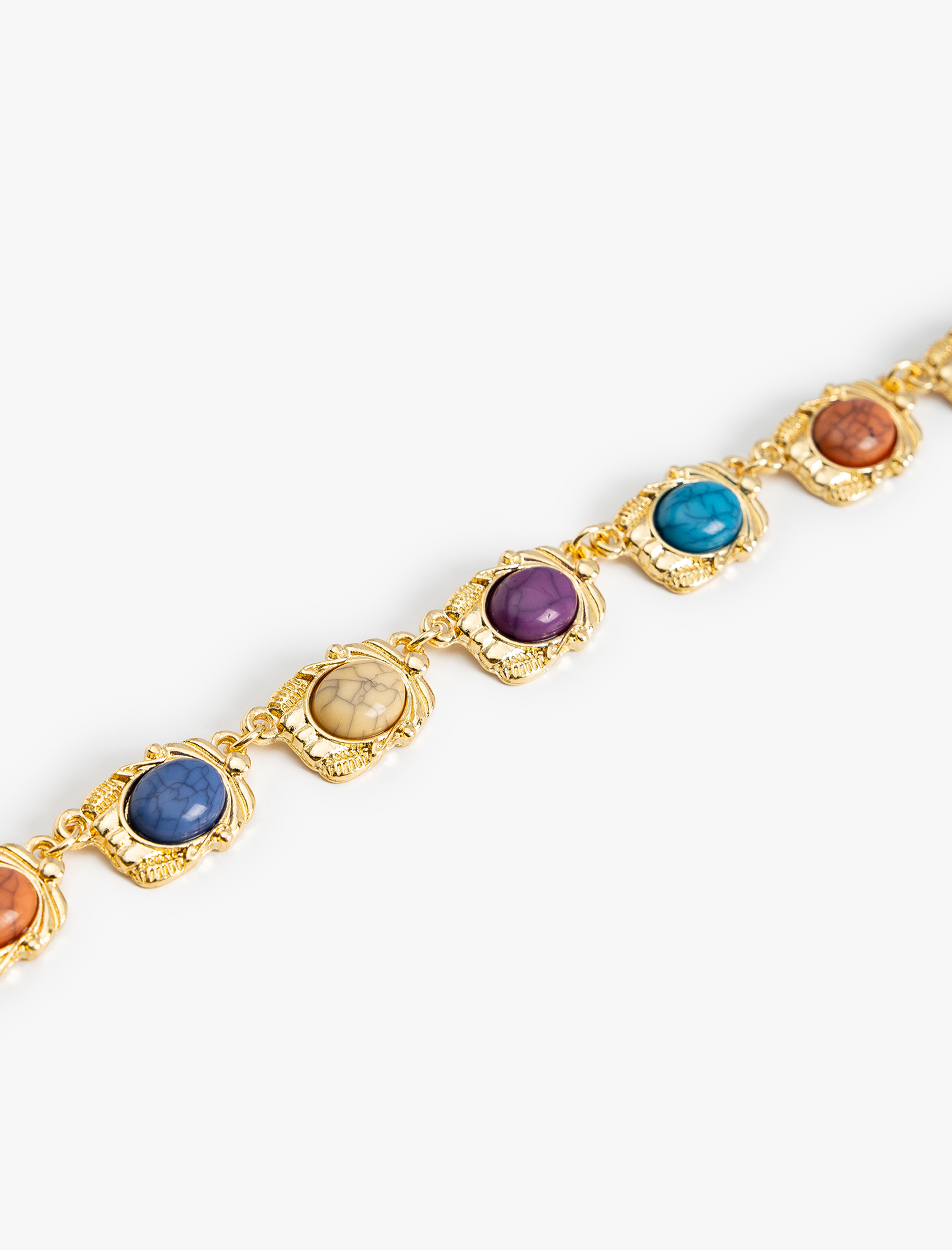  Kadın Boncuk Detaylı Zincir Bileklik