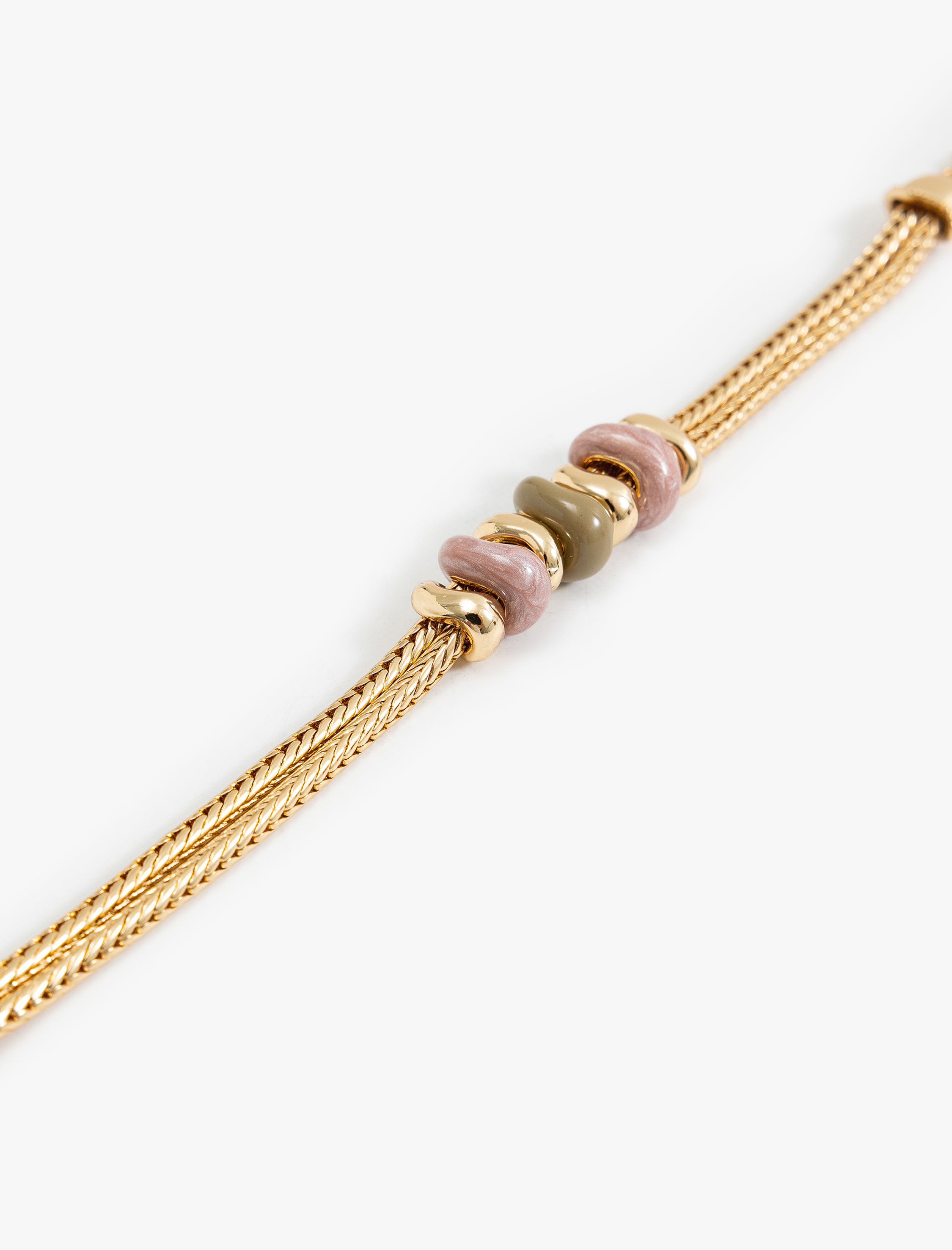  Kadın Taş Detaylı Zincir Bileklik