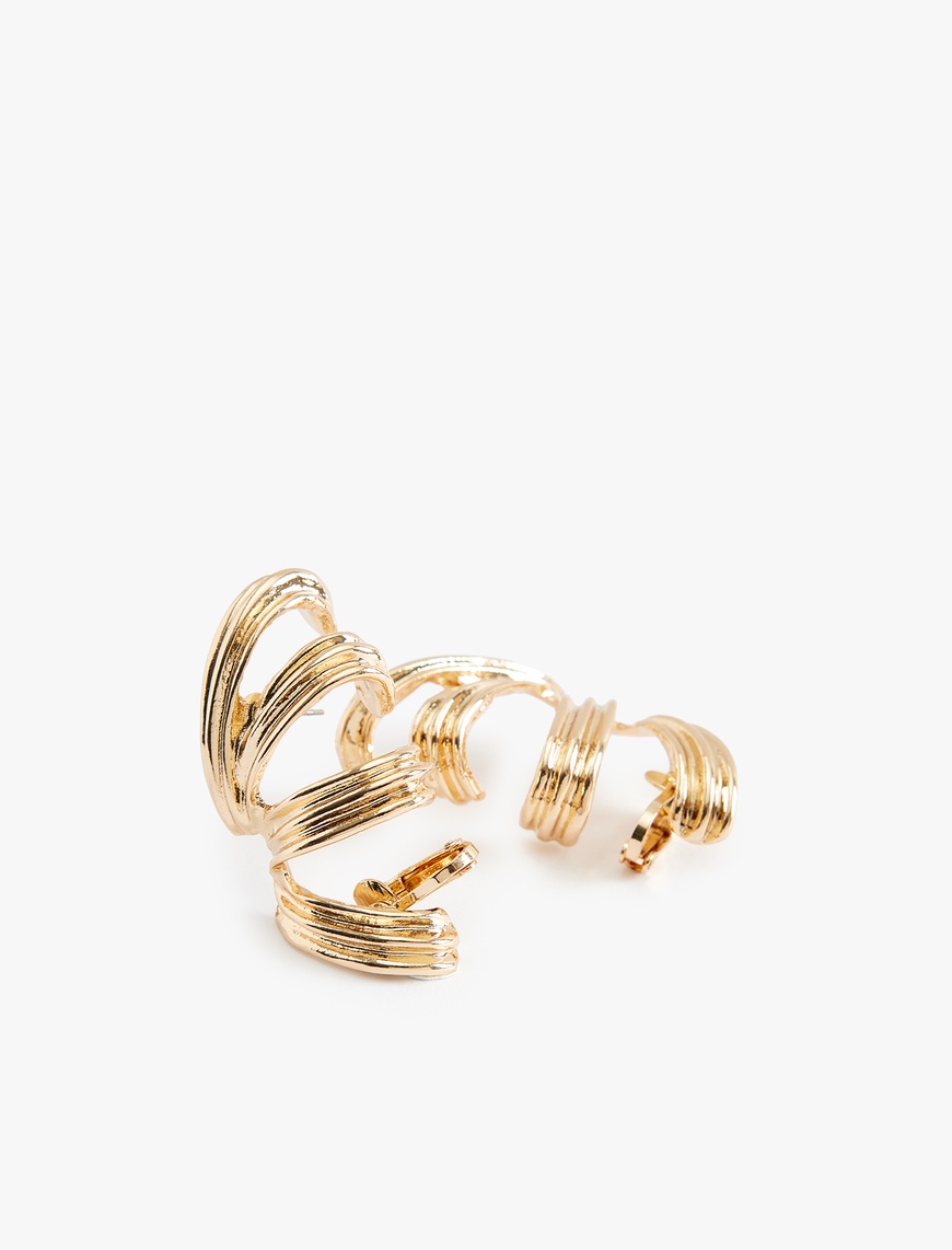  Kadın 8'li Kıkırdak Earcuff Küpe Seti