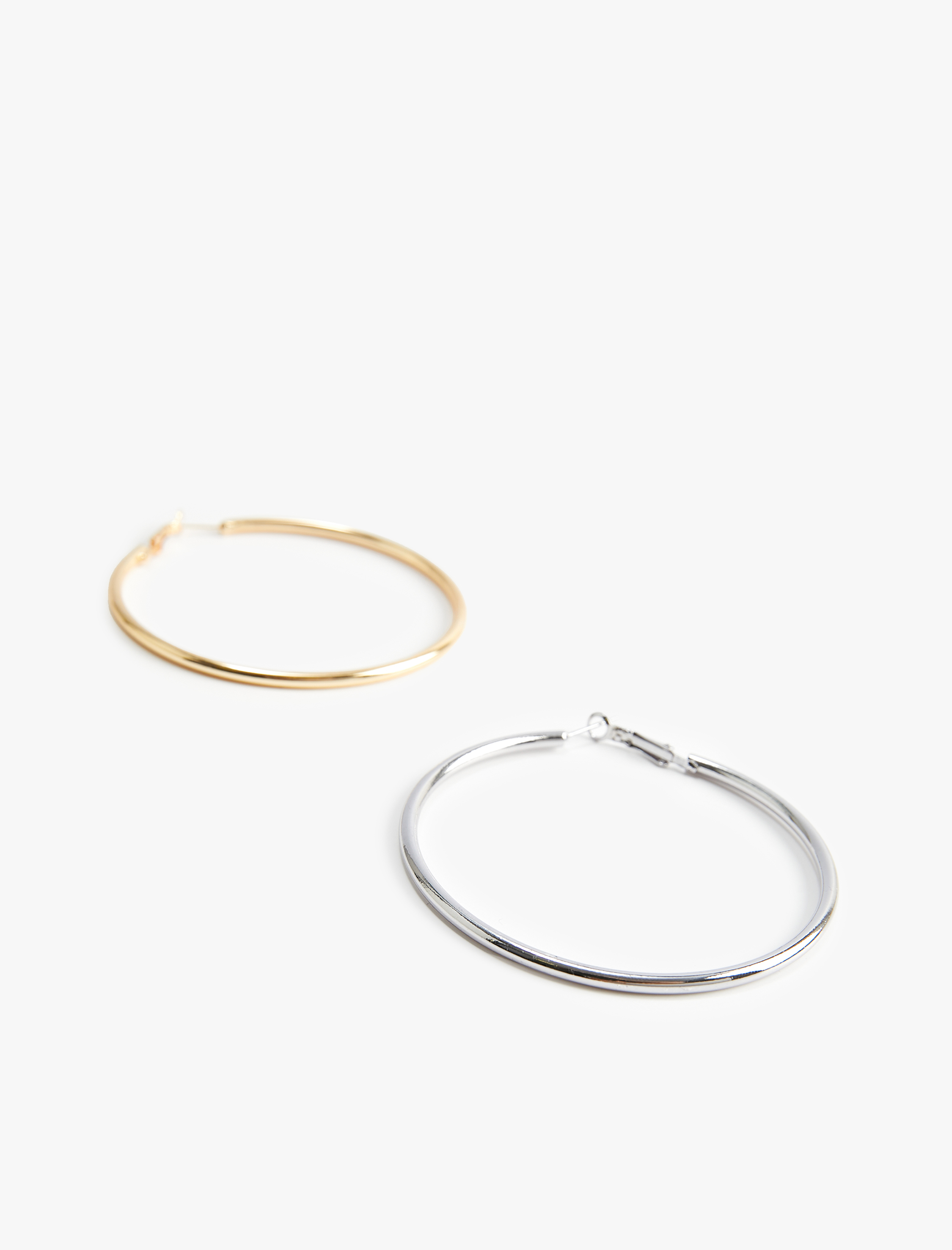  Kadın Büyük Boy 2'li Halka Küpe