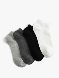 4'lü Pamuklu Çorap Seti