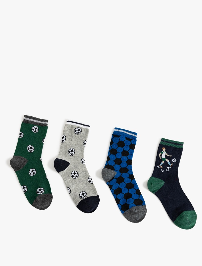 Erkek Çocuk 3'lü Pamuklu Çorap Seti