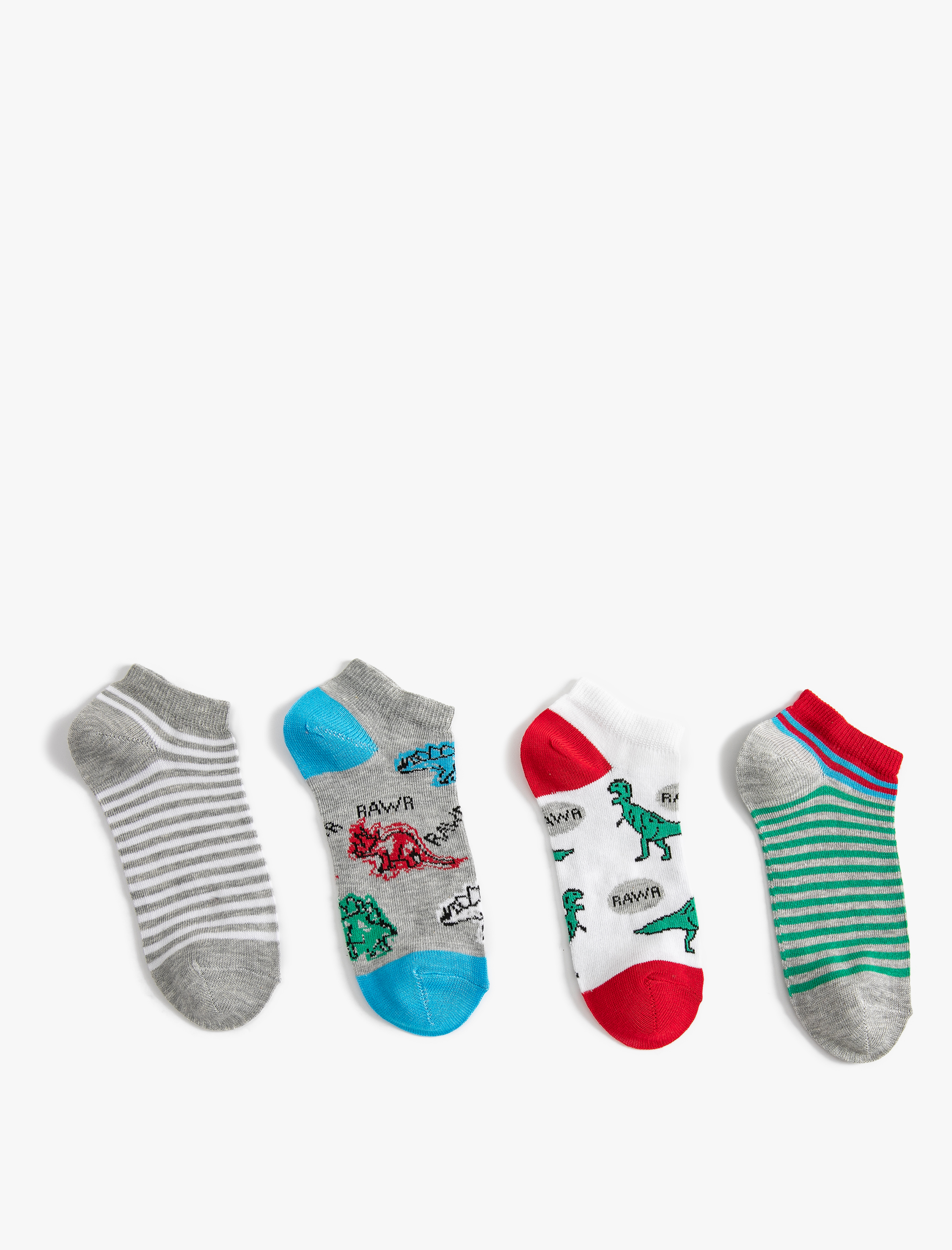  Erkek Çocuk 4'lü Pamuklu Çorap Seti