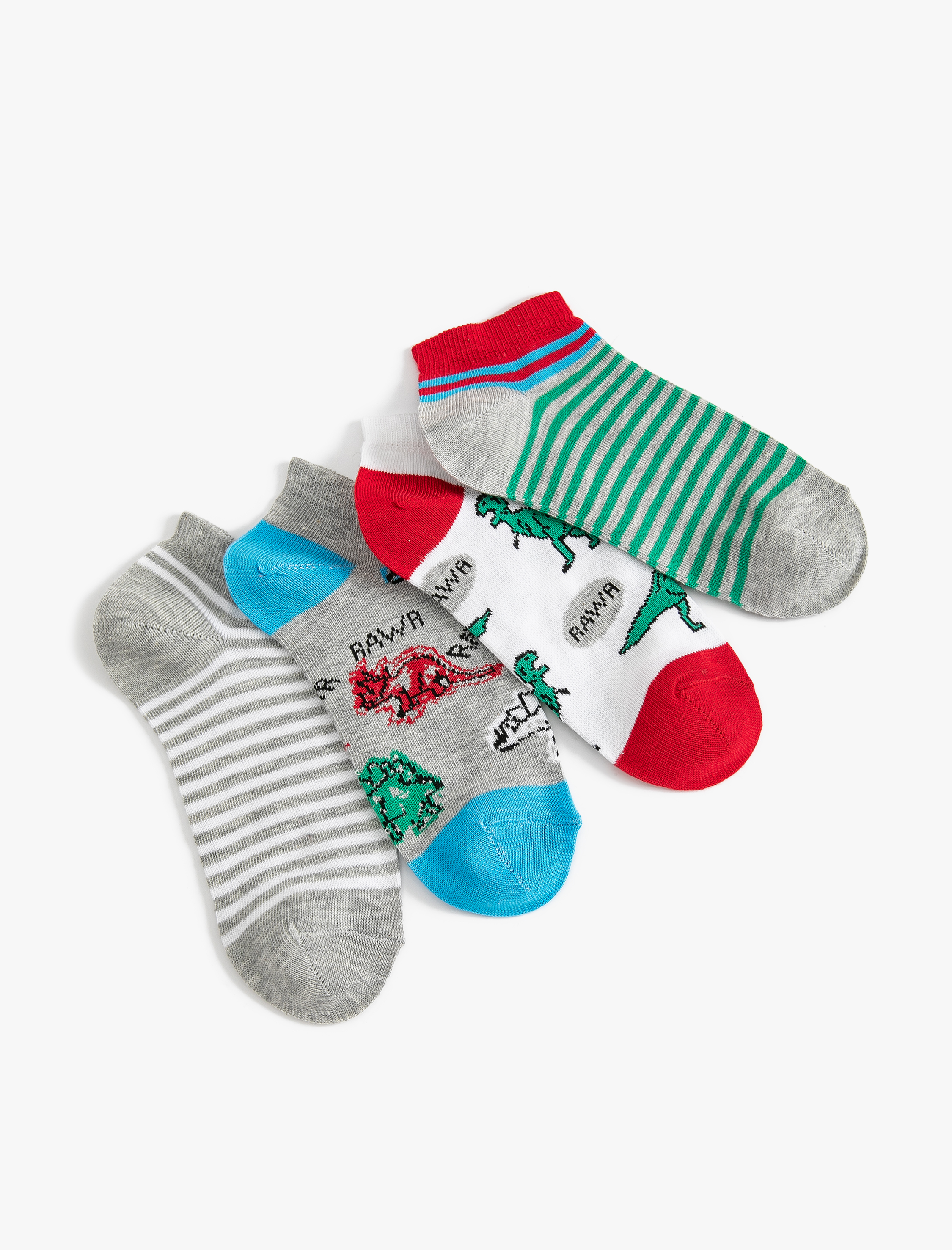  Erkek Çocuk 4'lü Pamuklu Çorap Seti