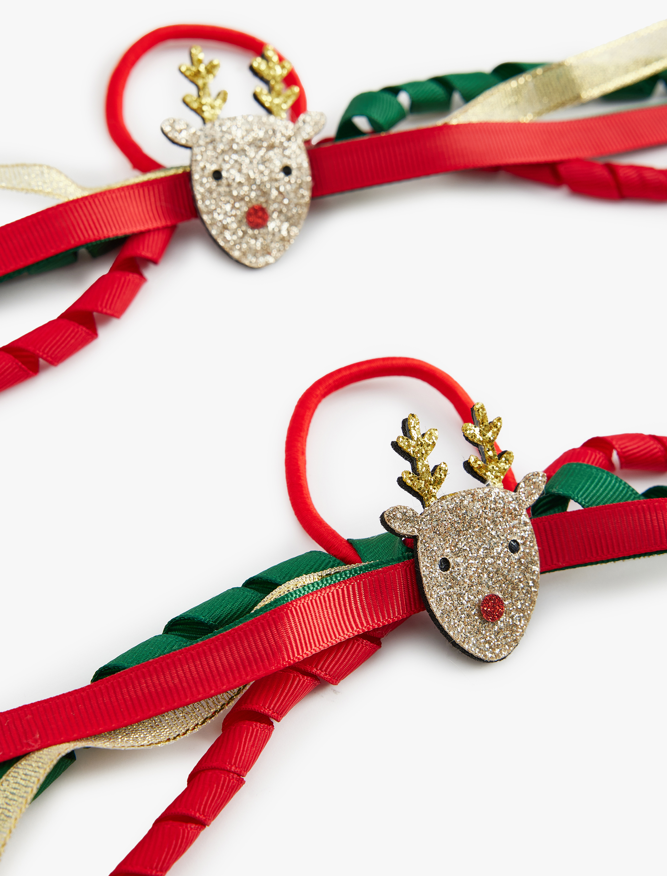  Kız Çocuk Geyik Detaylı 2'Li Toka Seti