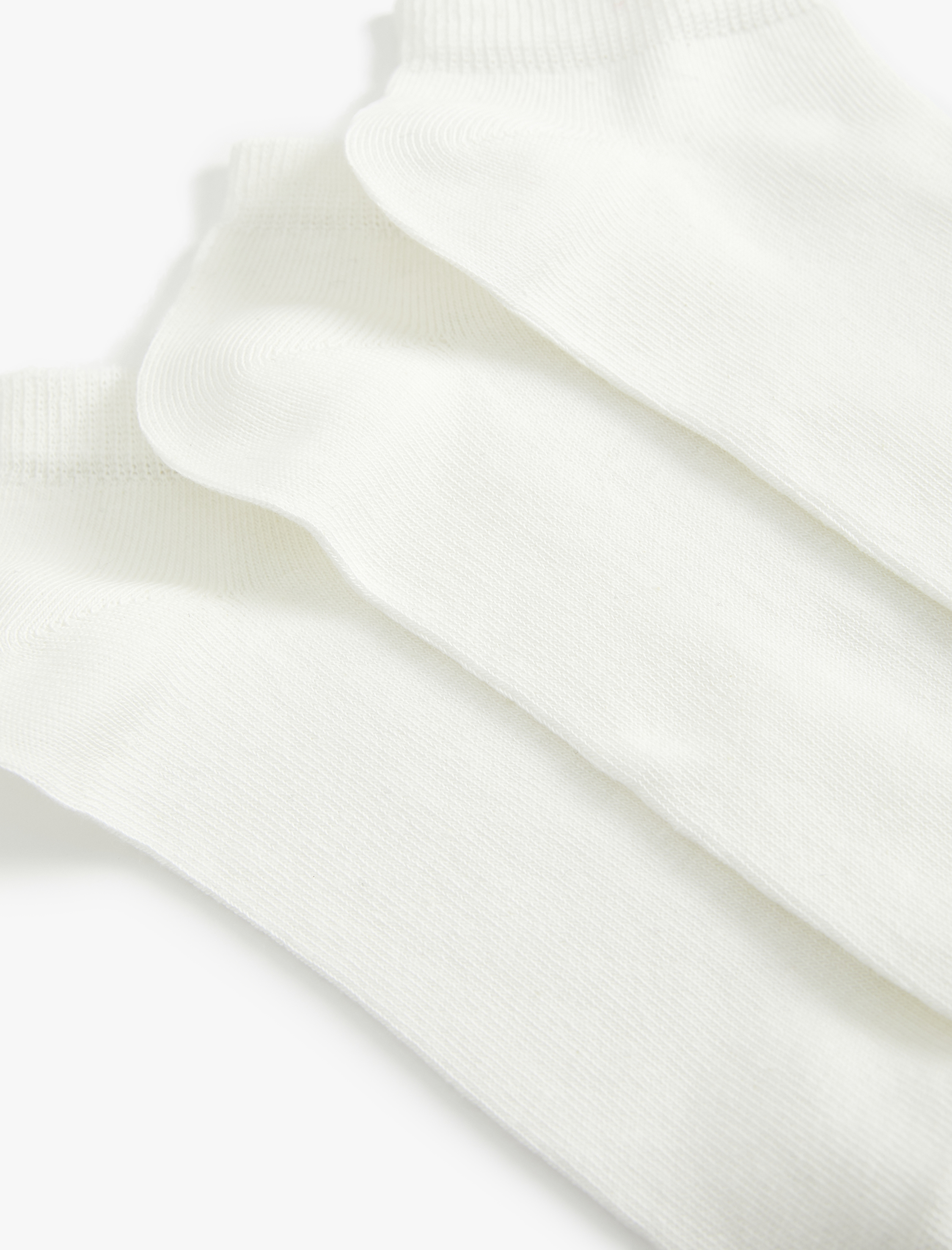  Kadın Pamuklu 3'lü Kısa Çorap Seti