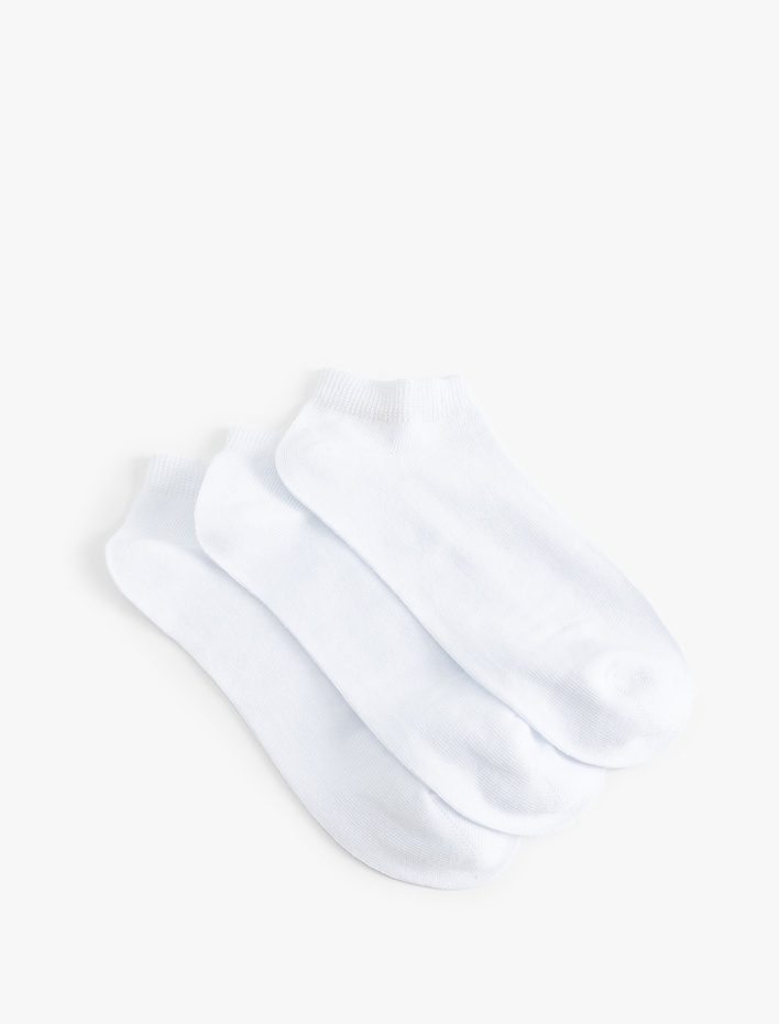 Kadın Pamuklu 3'lü Kısa Çorap Seti