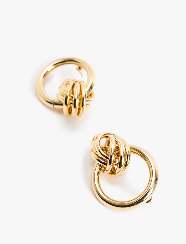 Kadın Çelik Geometrik Küpe