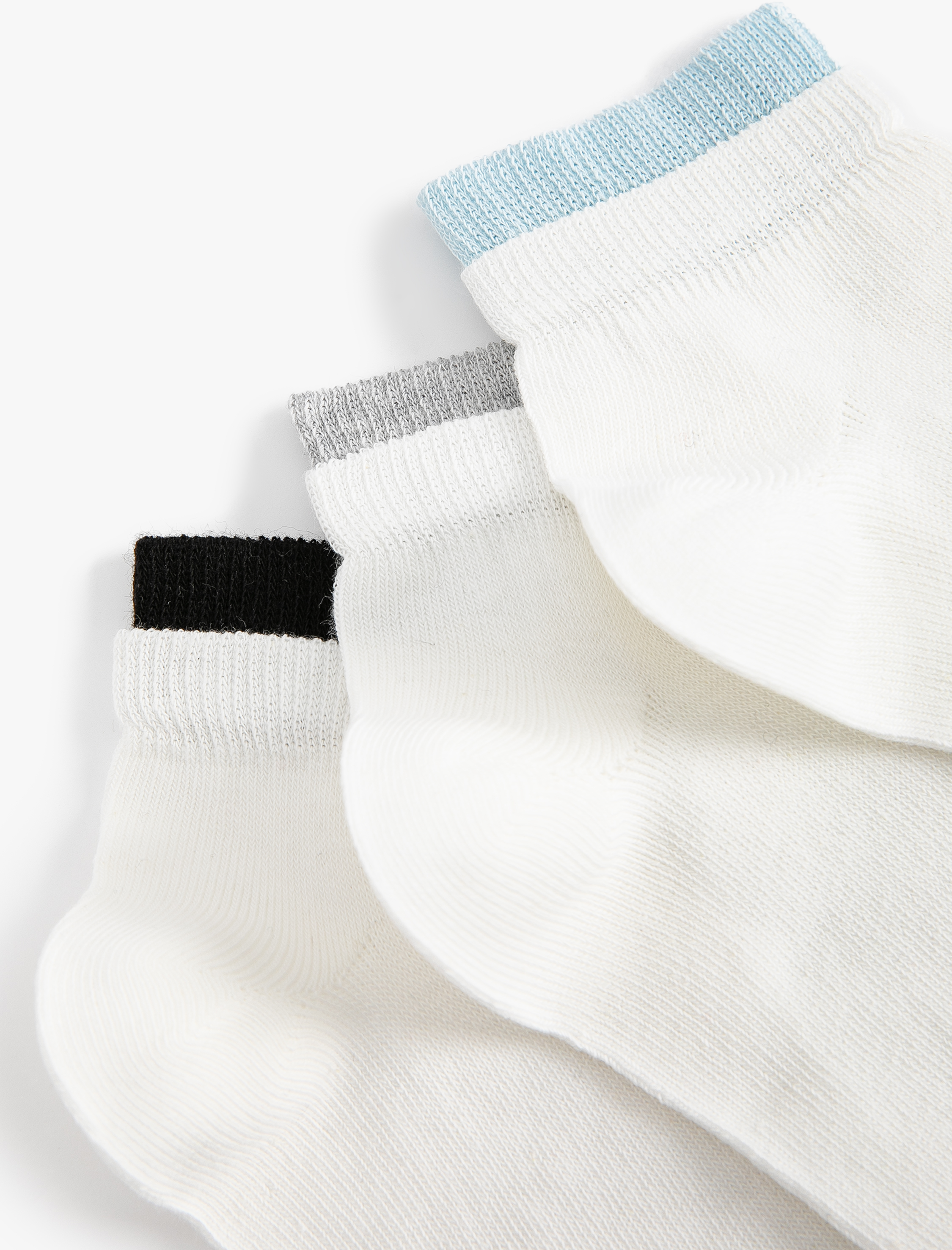 Kadın Pamuklu 3'lü Kısa Çorap Seti