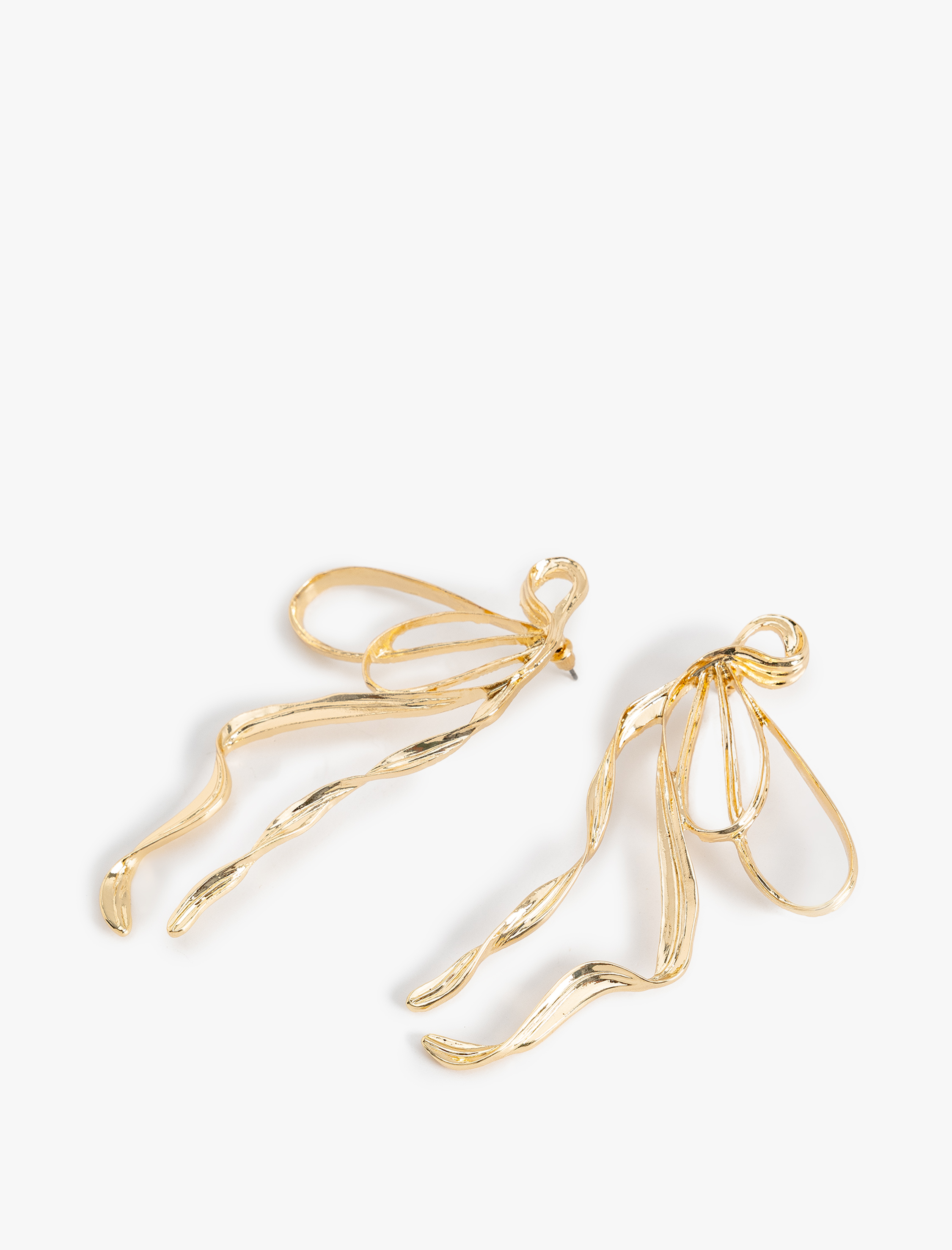  Kadın Büyük Boy Fiyonk Küpe