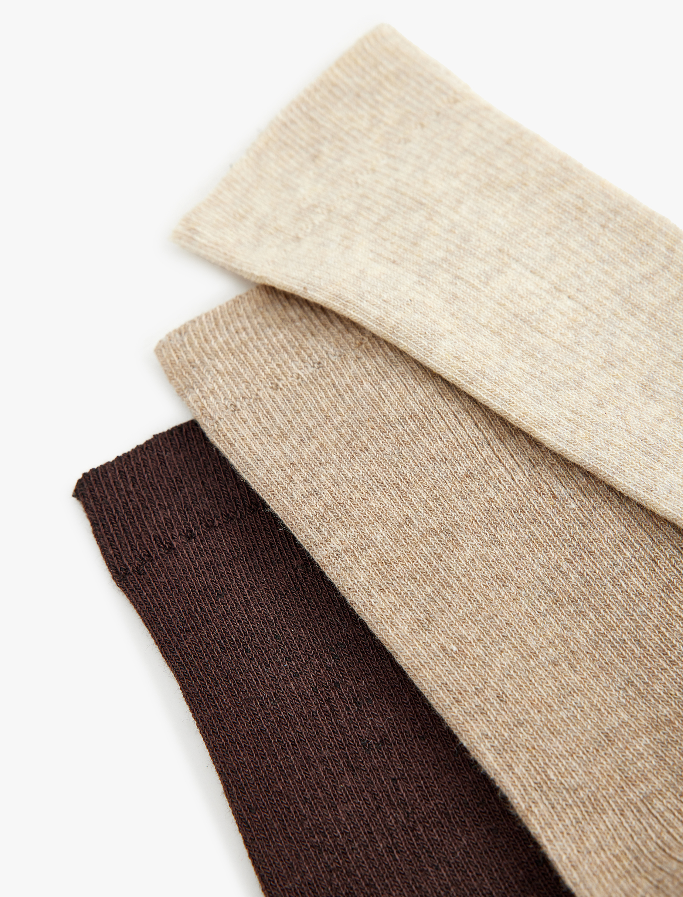  Kadın Çok Renkli 3'lü Soket Çorap Seti