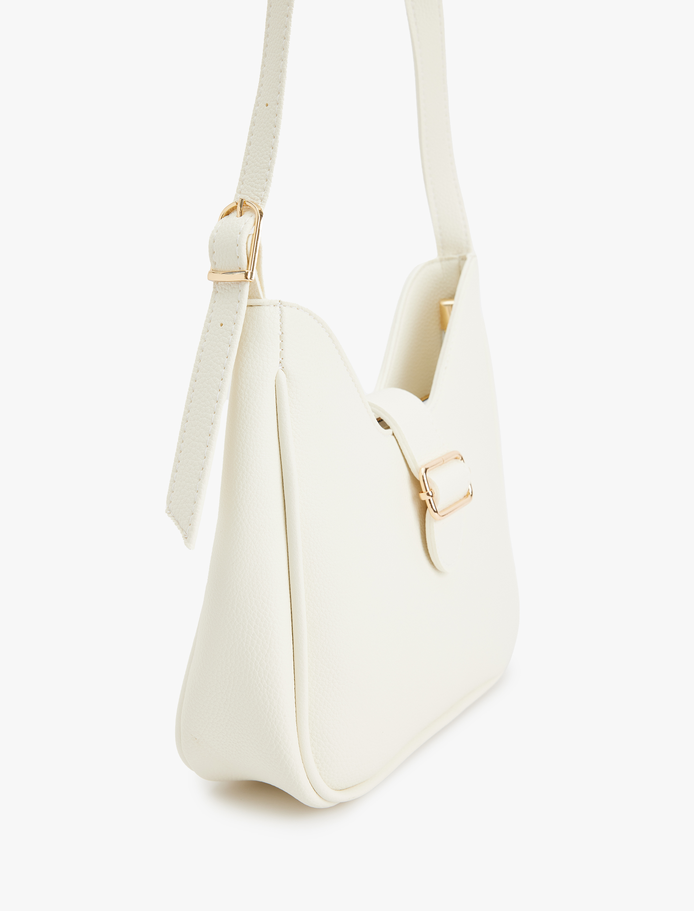  Kadın Metal Tokalı Fermuarlı Suni Deri Tote Çanta