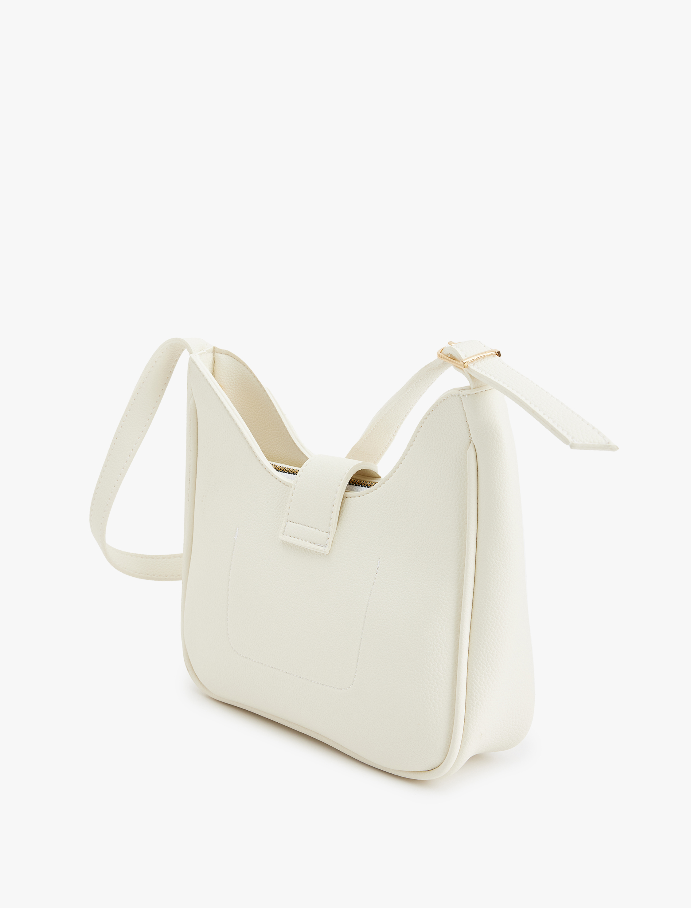  Kadın Metal Tokalı Fermuarlı Suni Deri Tote Çanta