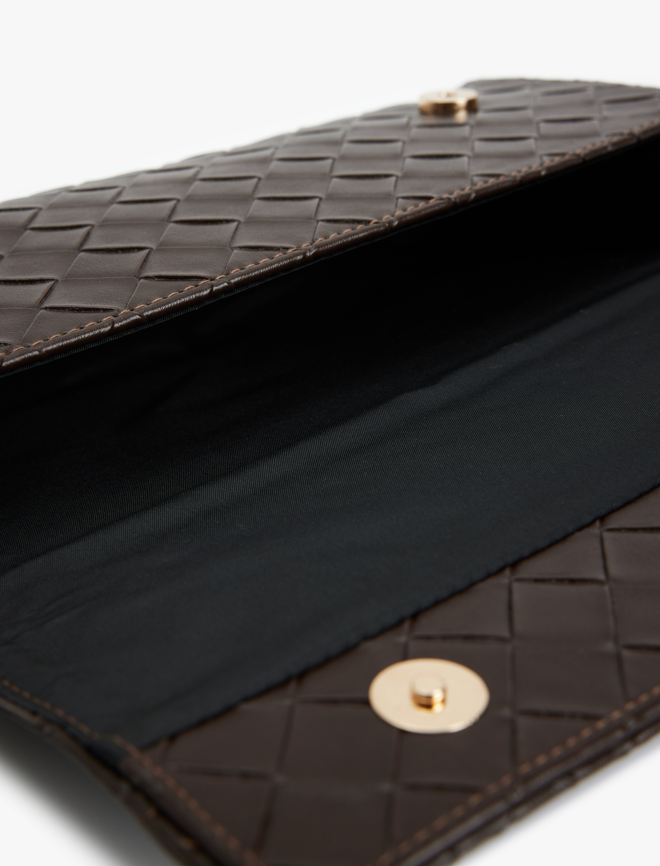  Kadın Örgü Dokulu Metal Tokalı Saplı Askılı Omuz Çantası