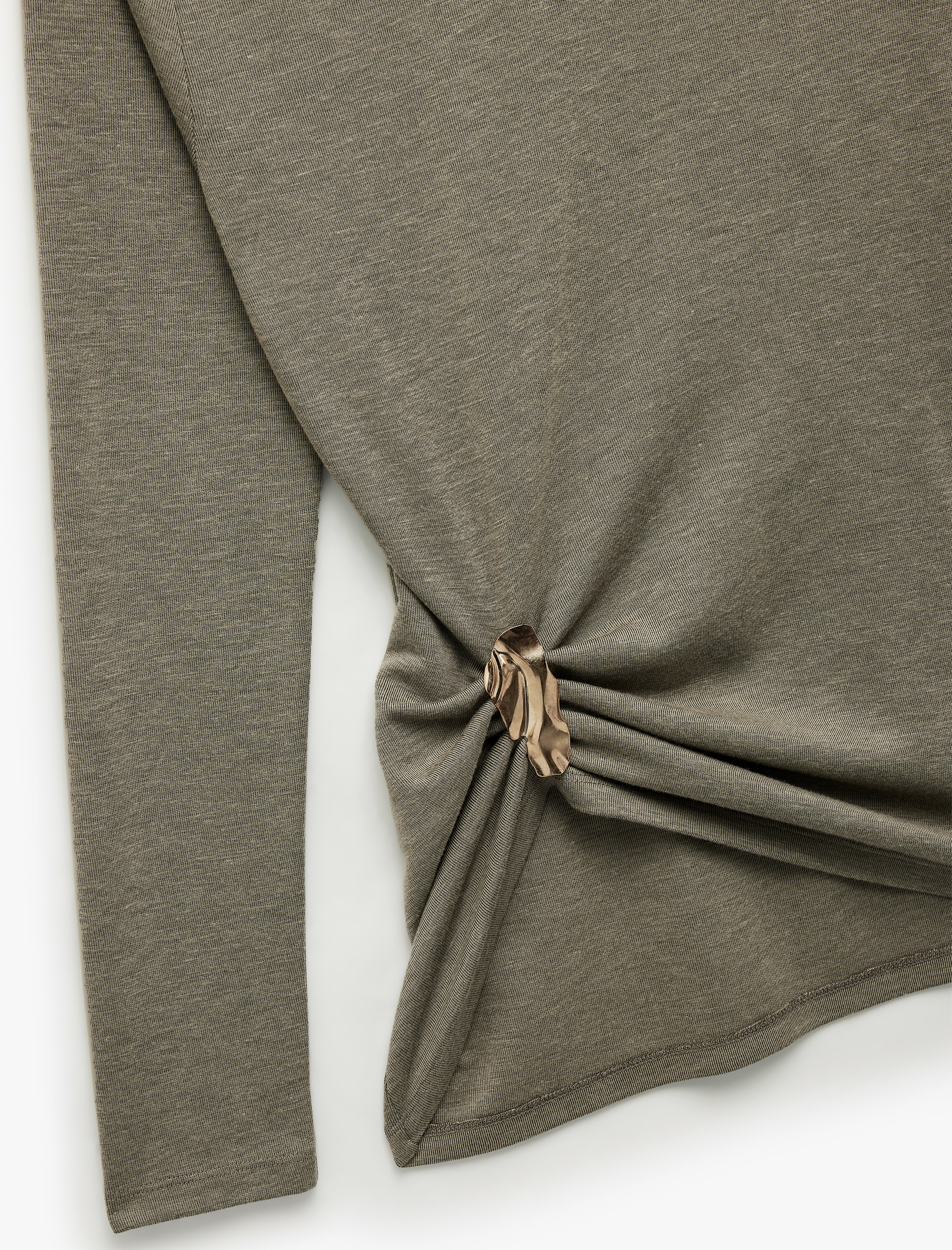   Aksesuar Detaylı Uzun Kollu Balıkçı Yaka Body