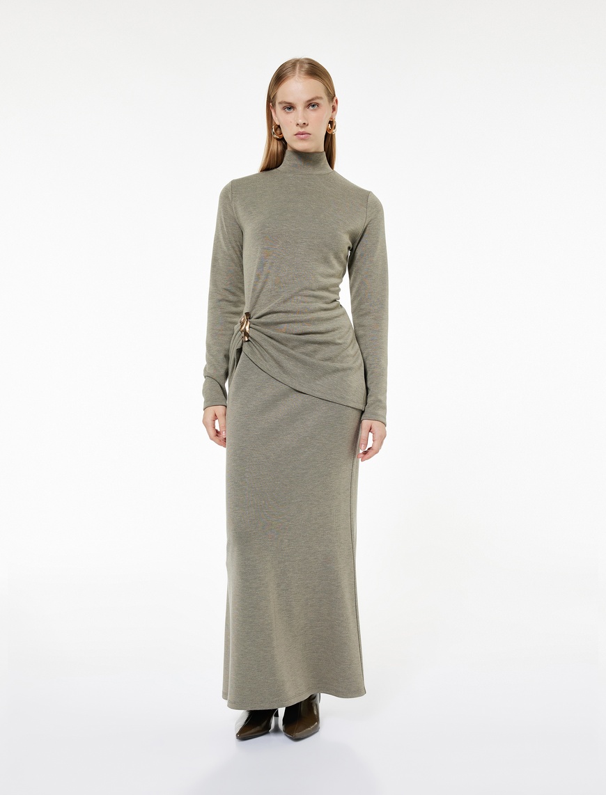   Standart Bel Slim Fit Uzun Etek