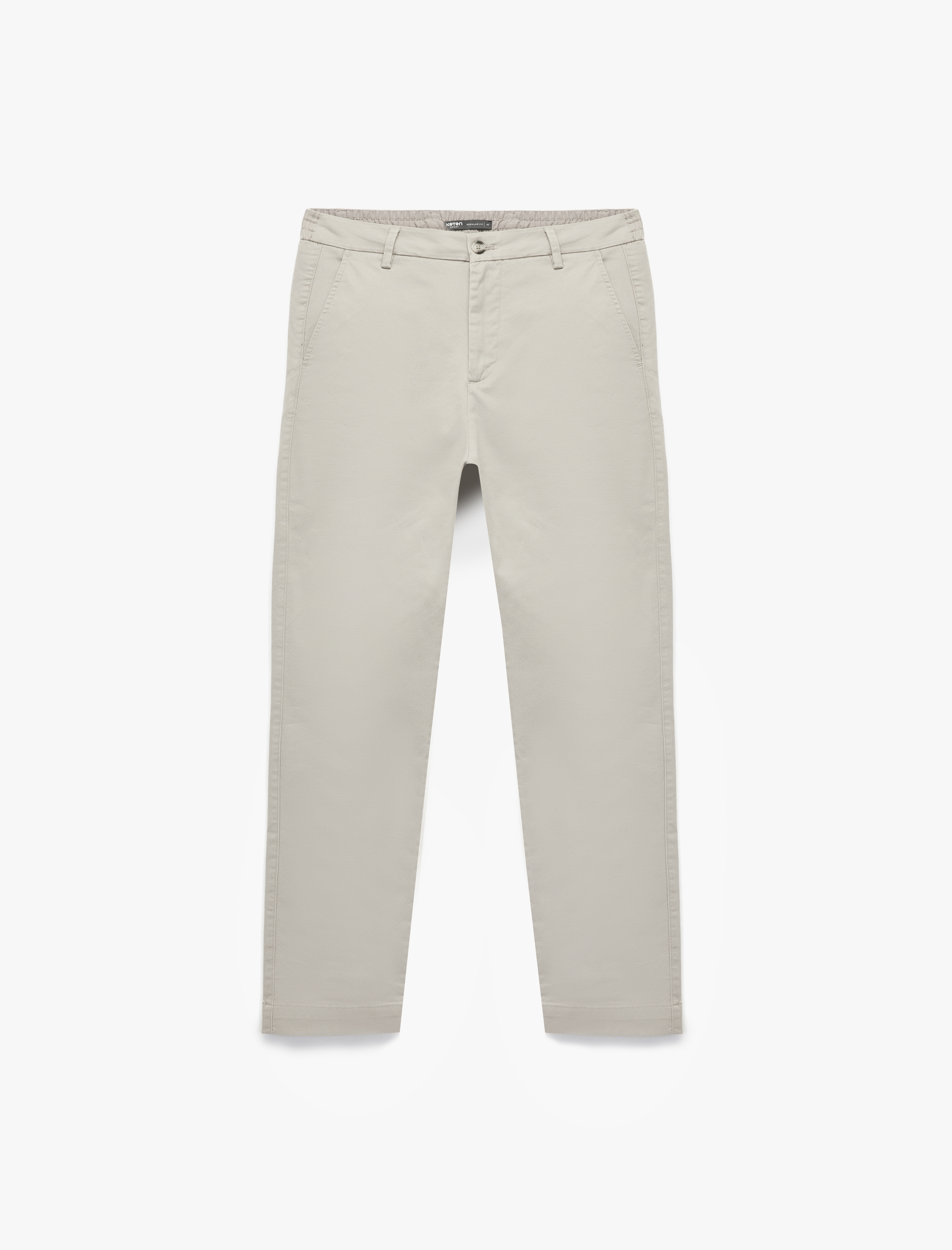   Pamuklu Gabardin Cep Detaylı Chino Pantolon