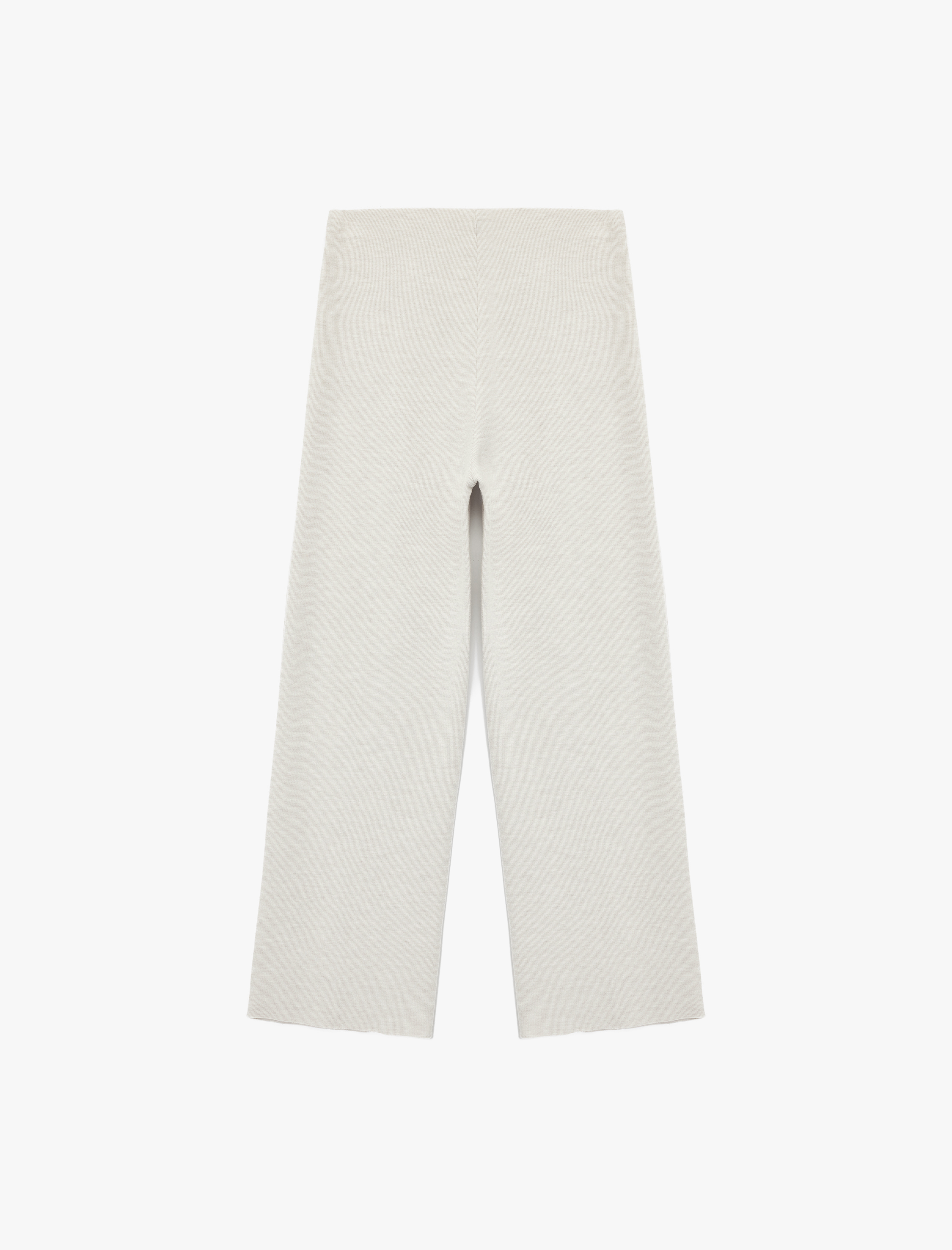   Normal Bel Nervürlü Bol Paça Pantolon