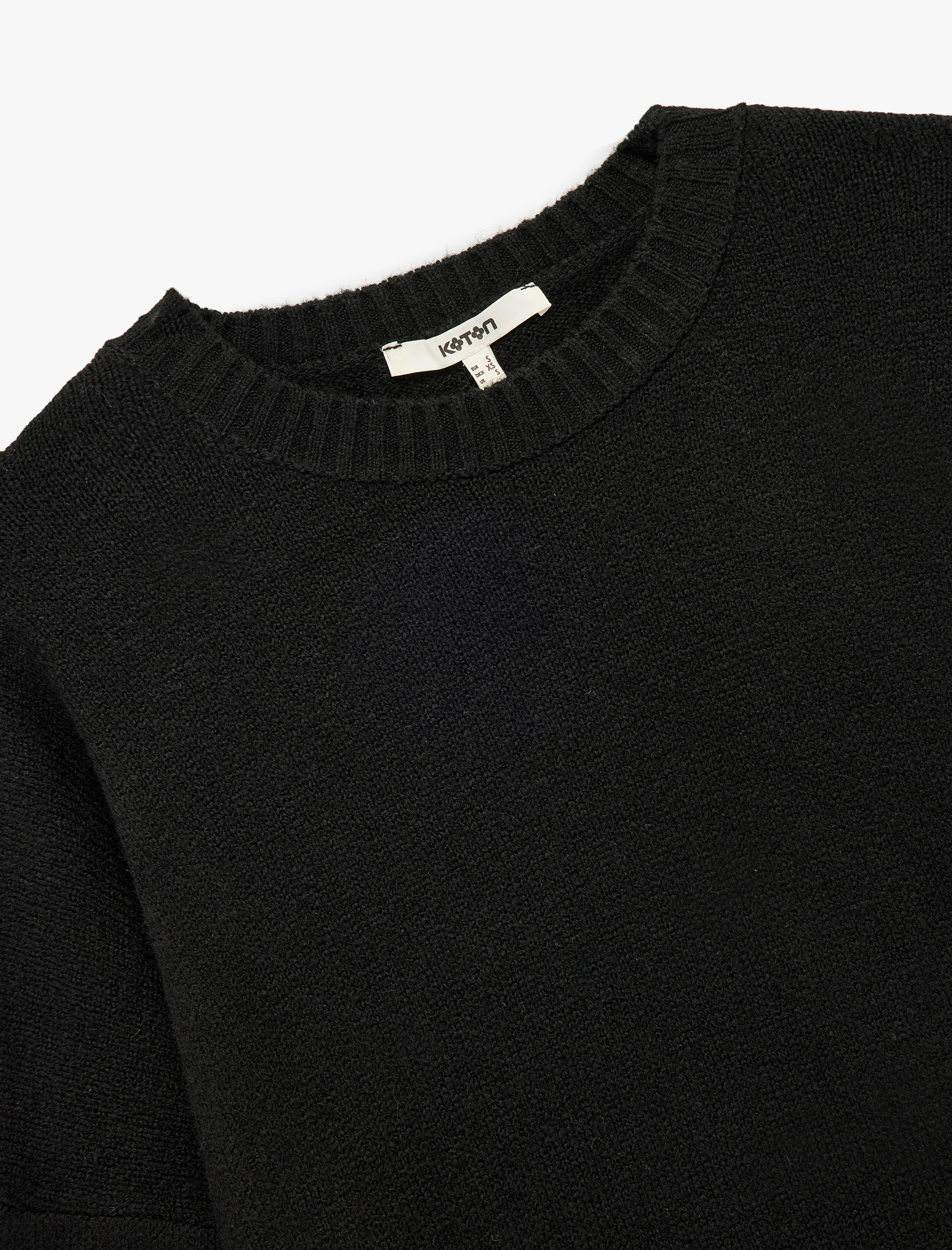   Uzun Kollu Bisiklet Yaka Triko Oversize Kazak