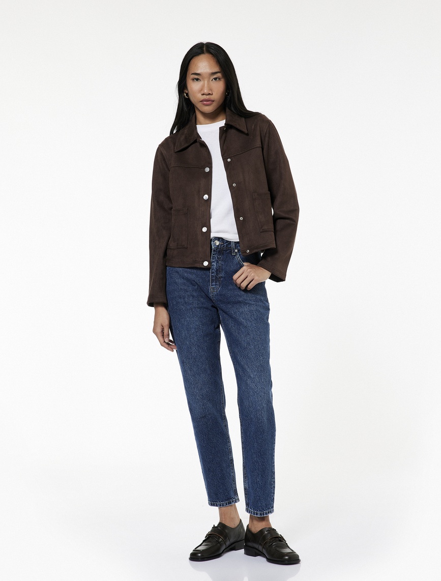   Pamuklu Yüksek Bel Regular Fit Mom Jean Pantolon - Mom Jeans