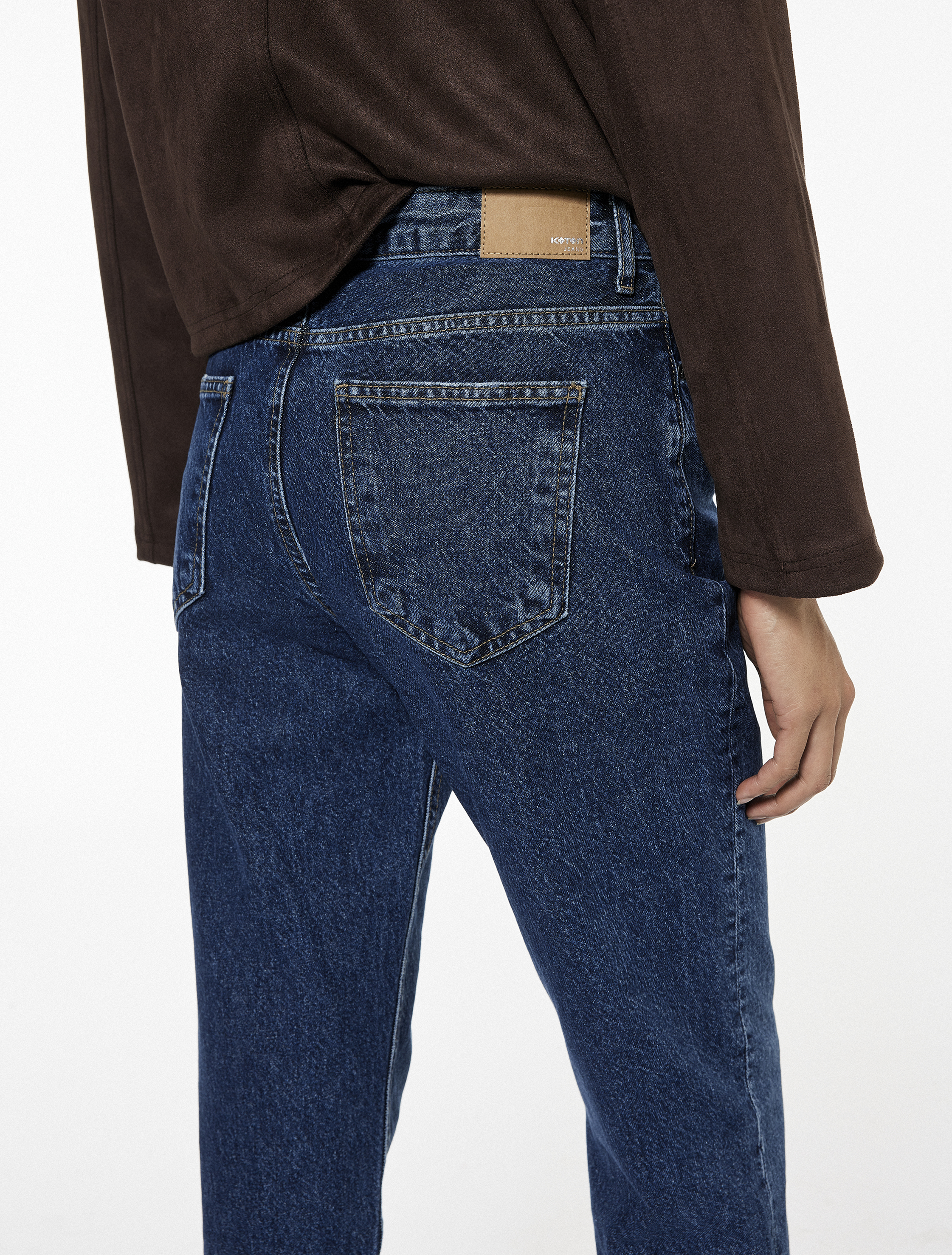   Pamuklu Yüksek Bel Regular Fit Mom Jean Pantolon - Mom Jeans