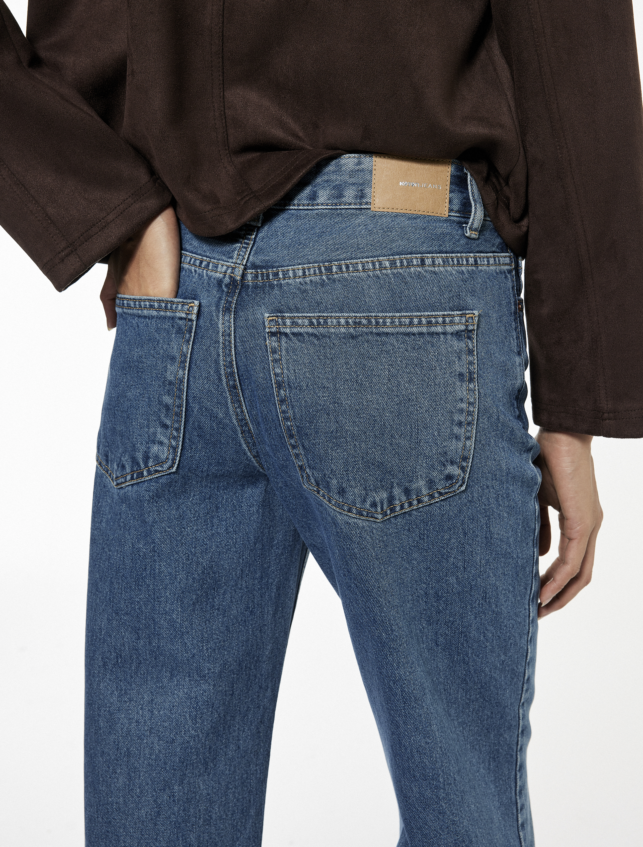   Cepli Standart Bel Düz Paça Jean  Pantolon - Straight Fit Jeans