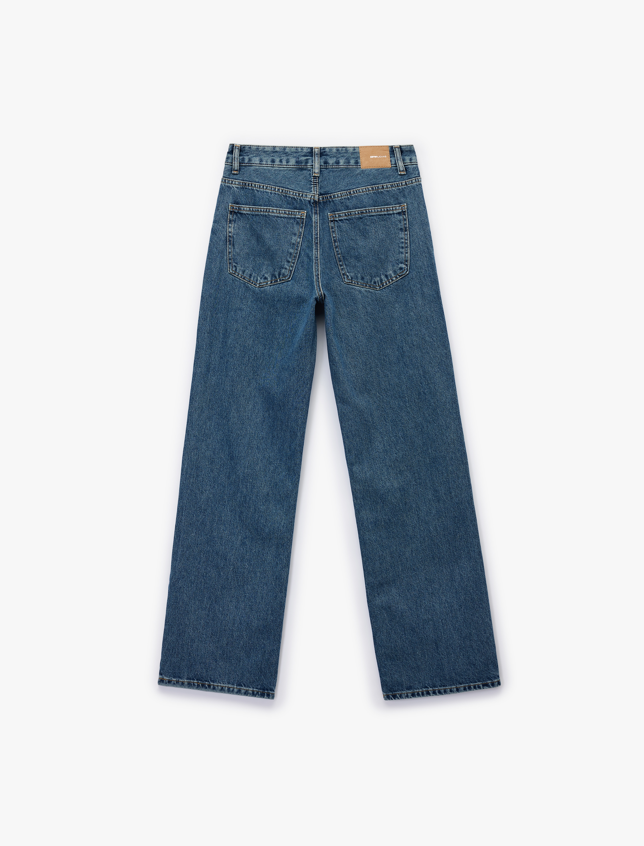   Cepli Standart Bel Düz Paça Jean  Pantolon - Straight Fit Jeans