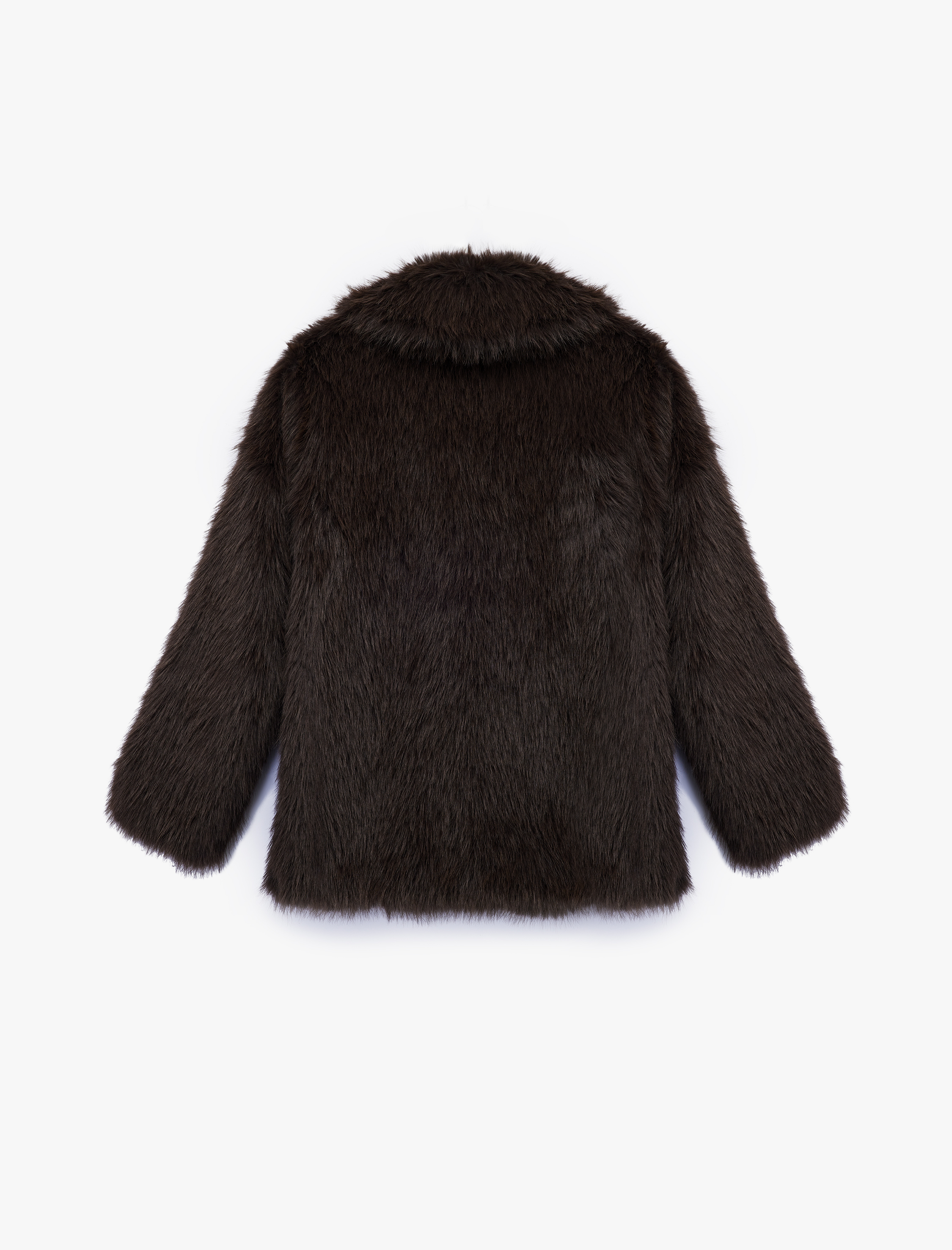   Suni Kürk Kaban Kruvaze Uzun Kollu