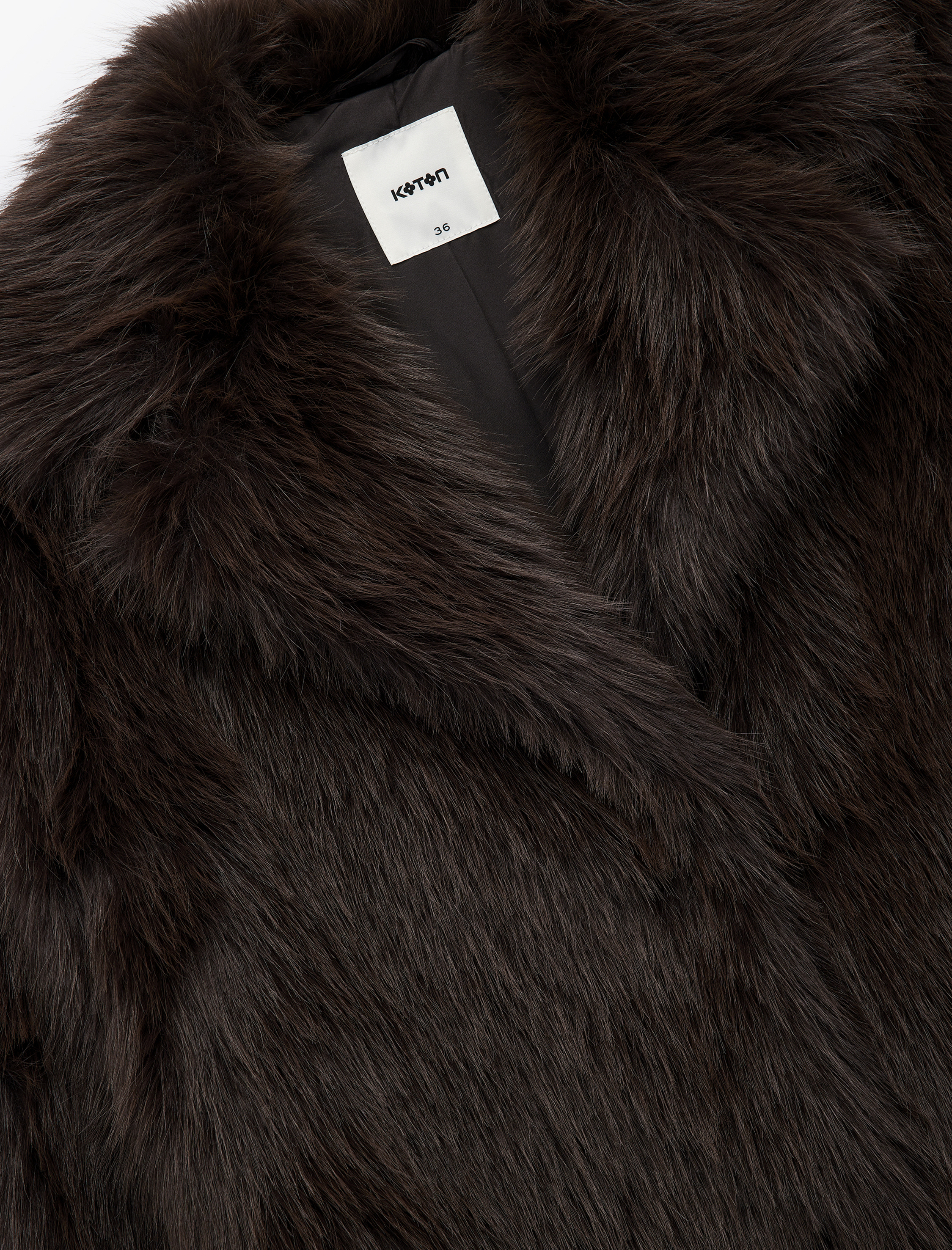   Suni Kürk Kaban Kruvaze Uzun Kollu